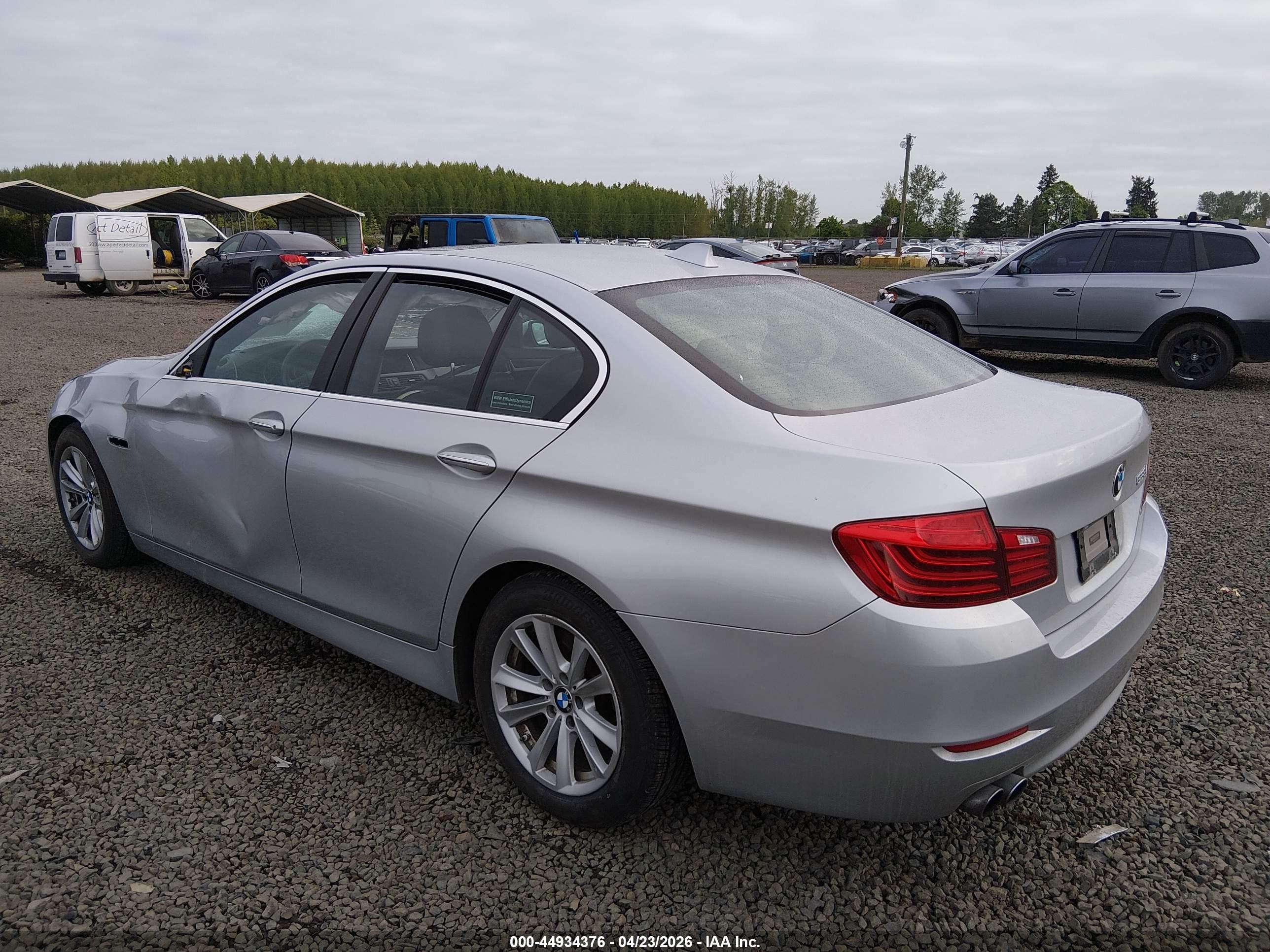 2014 Bmw 528i   Silver vin: WBA5A5C57ED505103
