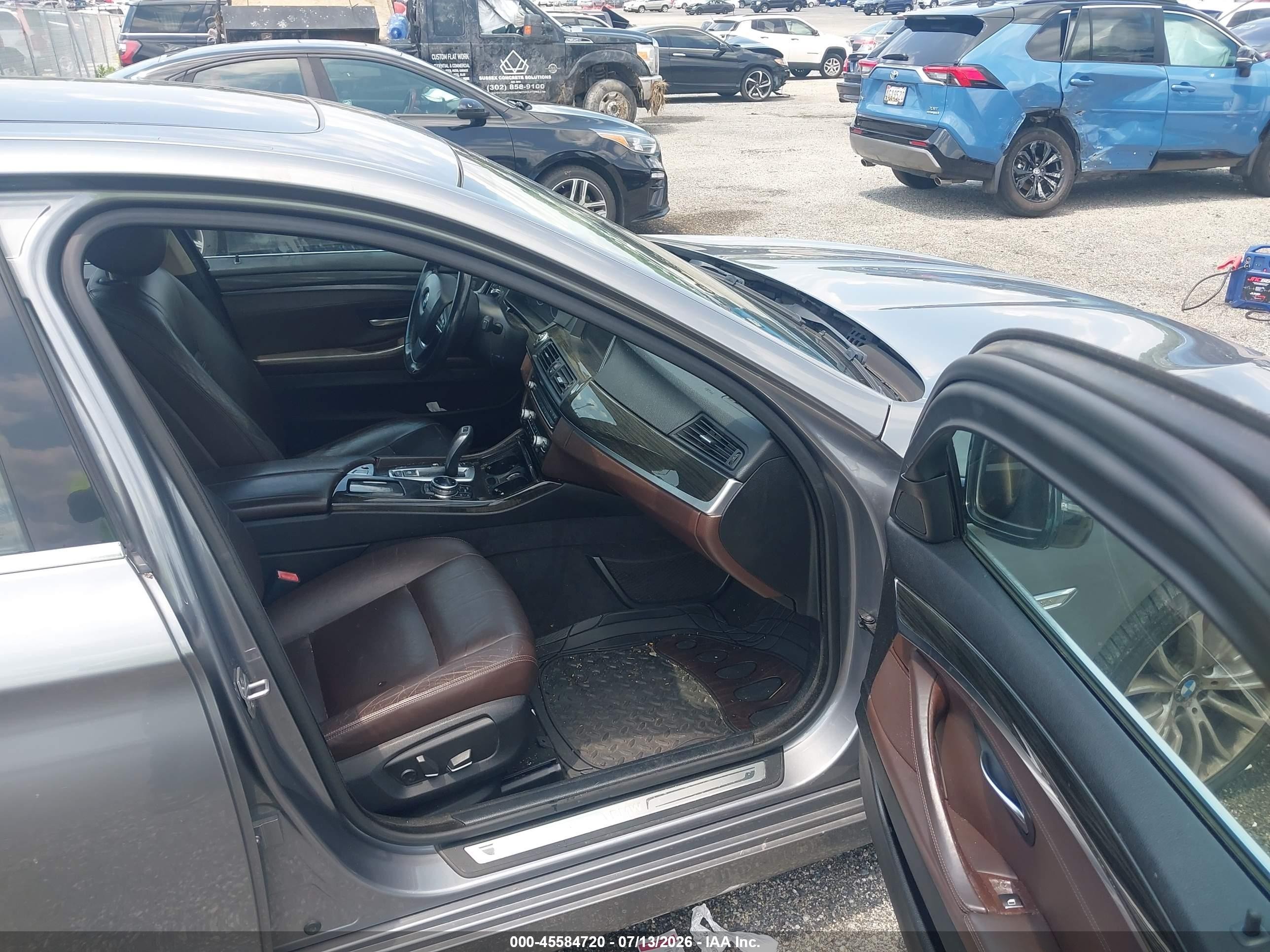 2014 Bmw 528i   Gray vin: WBA5A5C57ED509443