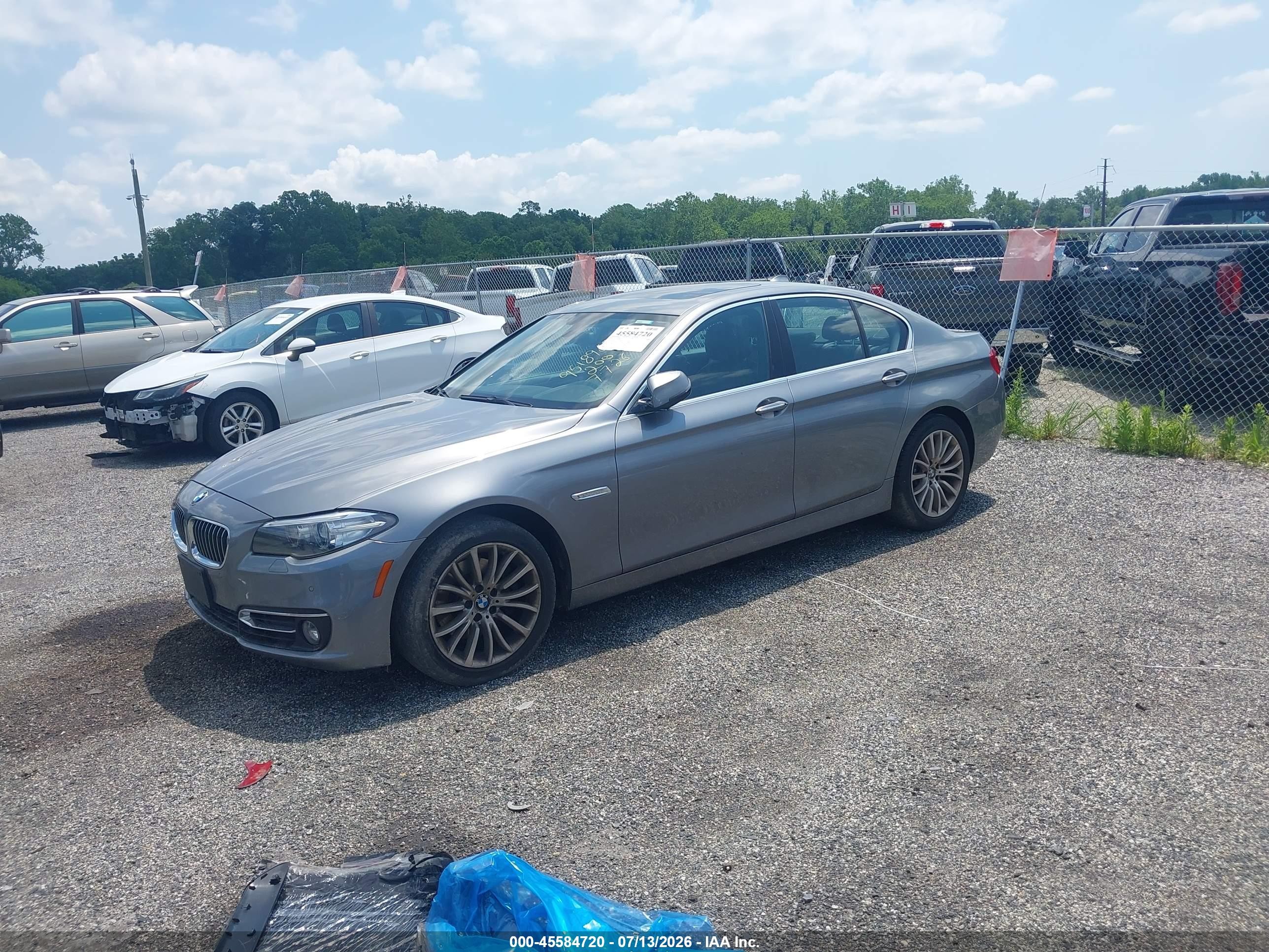 2014 Bmw 528i   Gray vin: WBA5A5C57ED509443