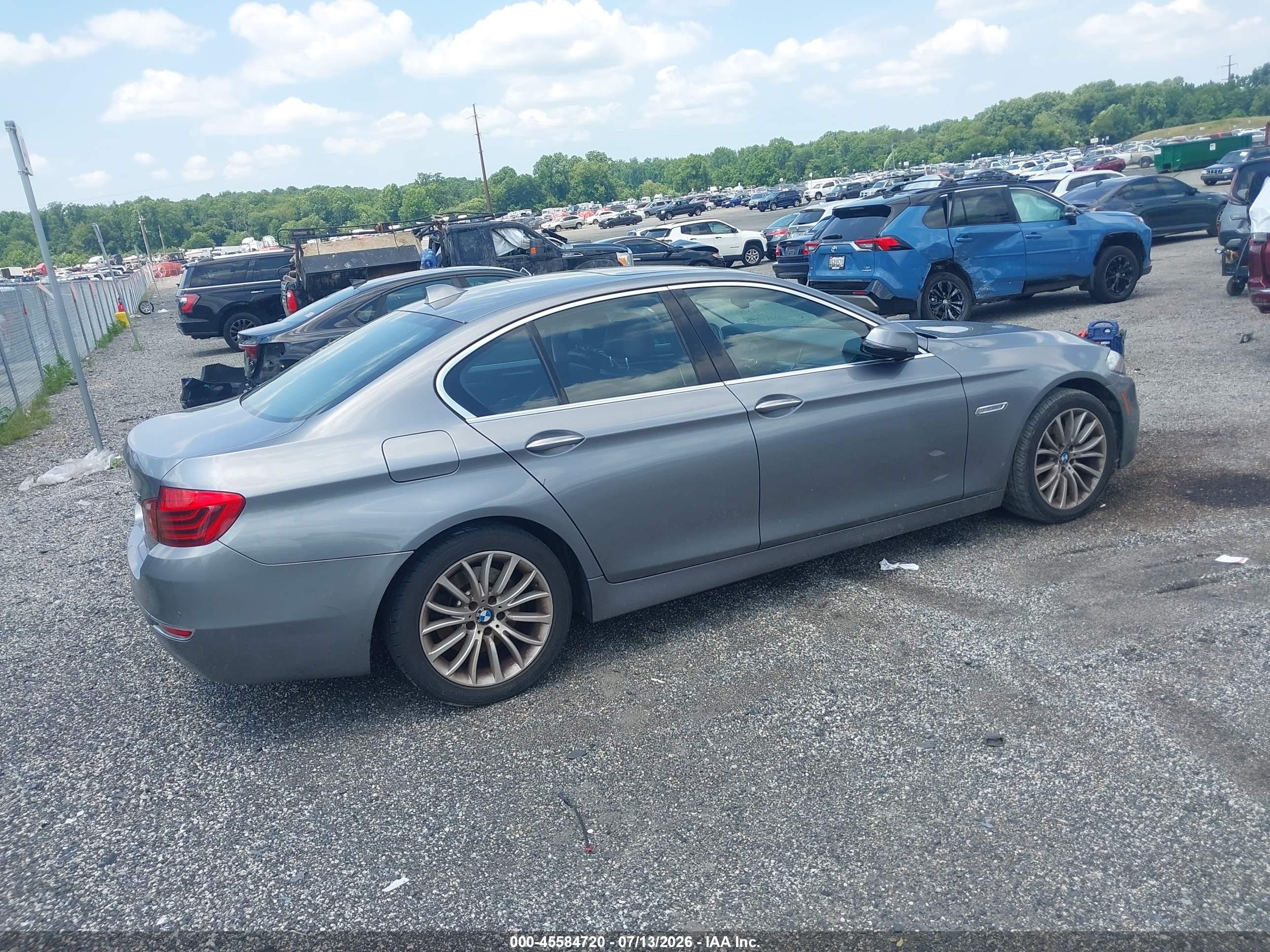 2014 Bmw 528i   Gray vin: WBA5A5C57ED509443