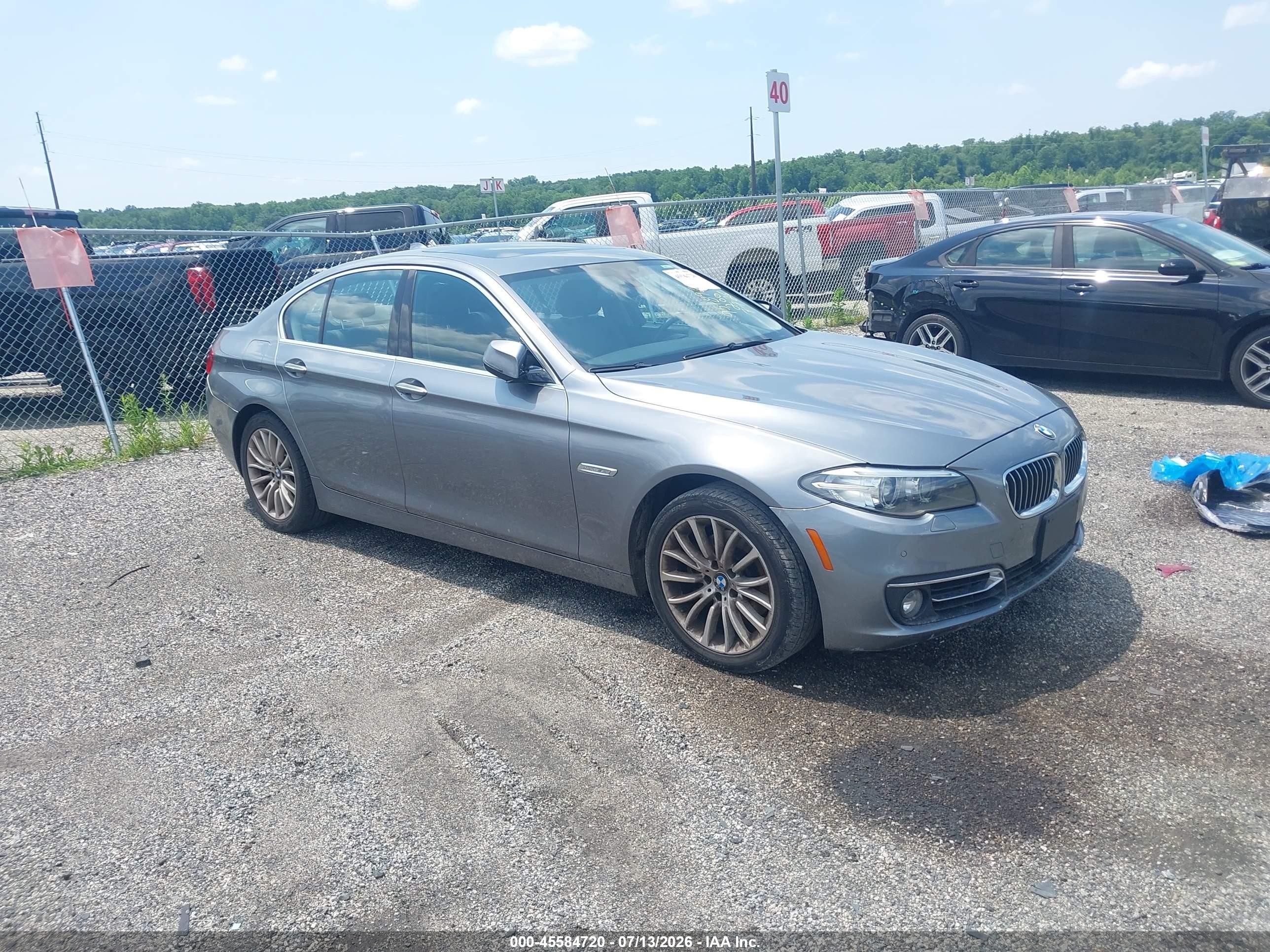 2014 Bmw 528i   Gray vin: WBA5A5C57ED509443