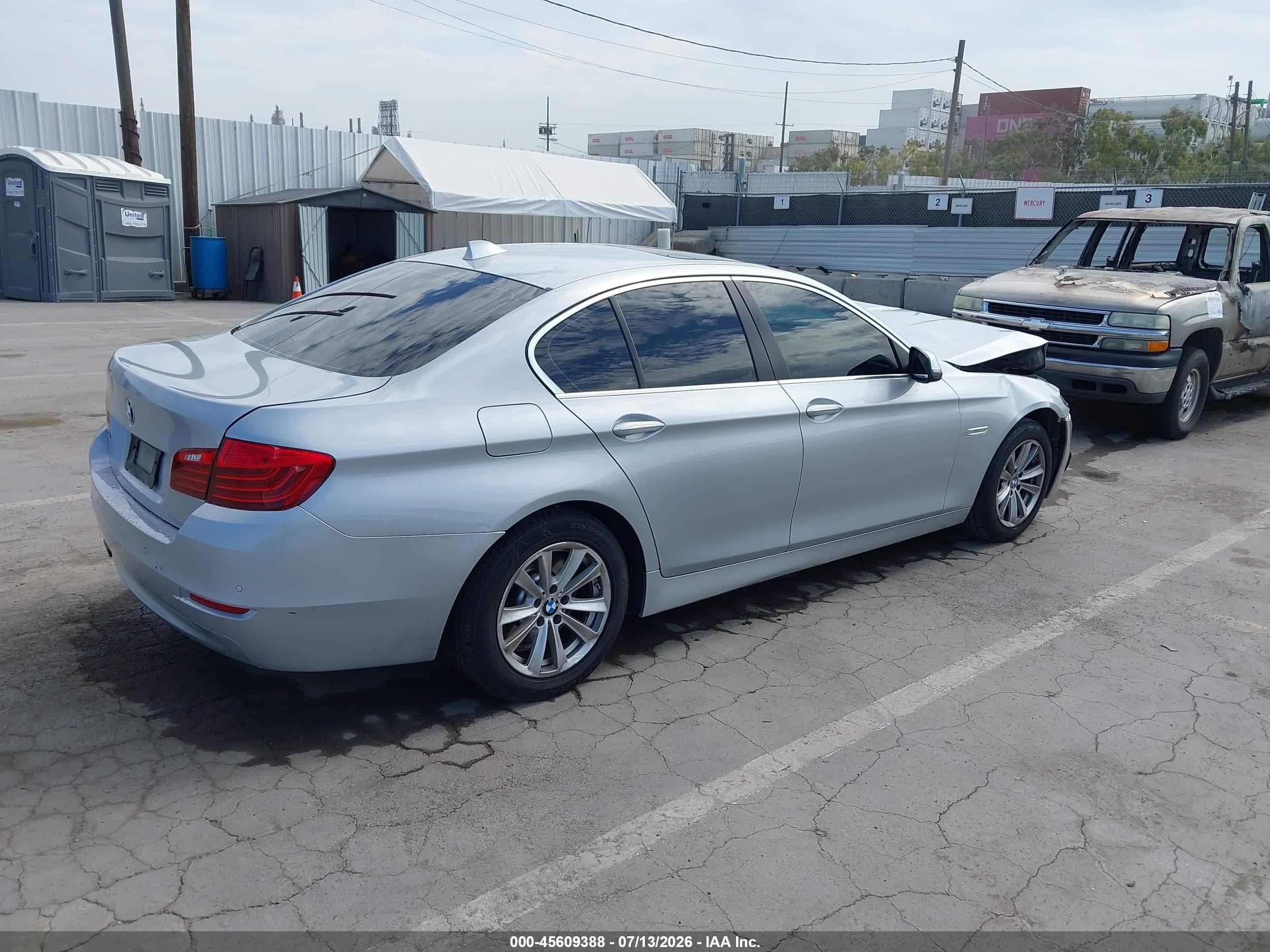 2015 Bmw 528i   Silver vin: WBA5A5C57FD515907