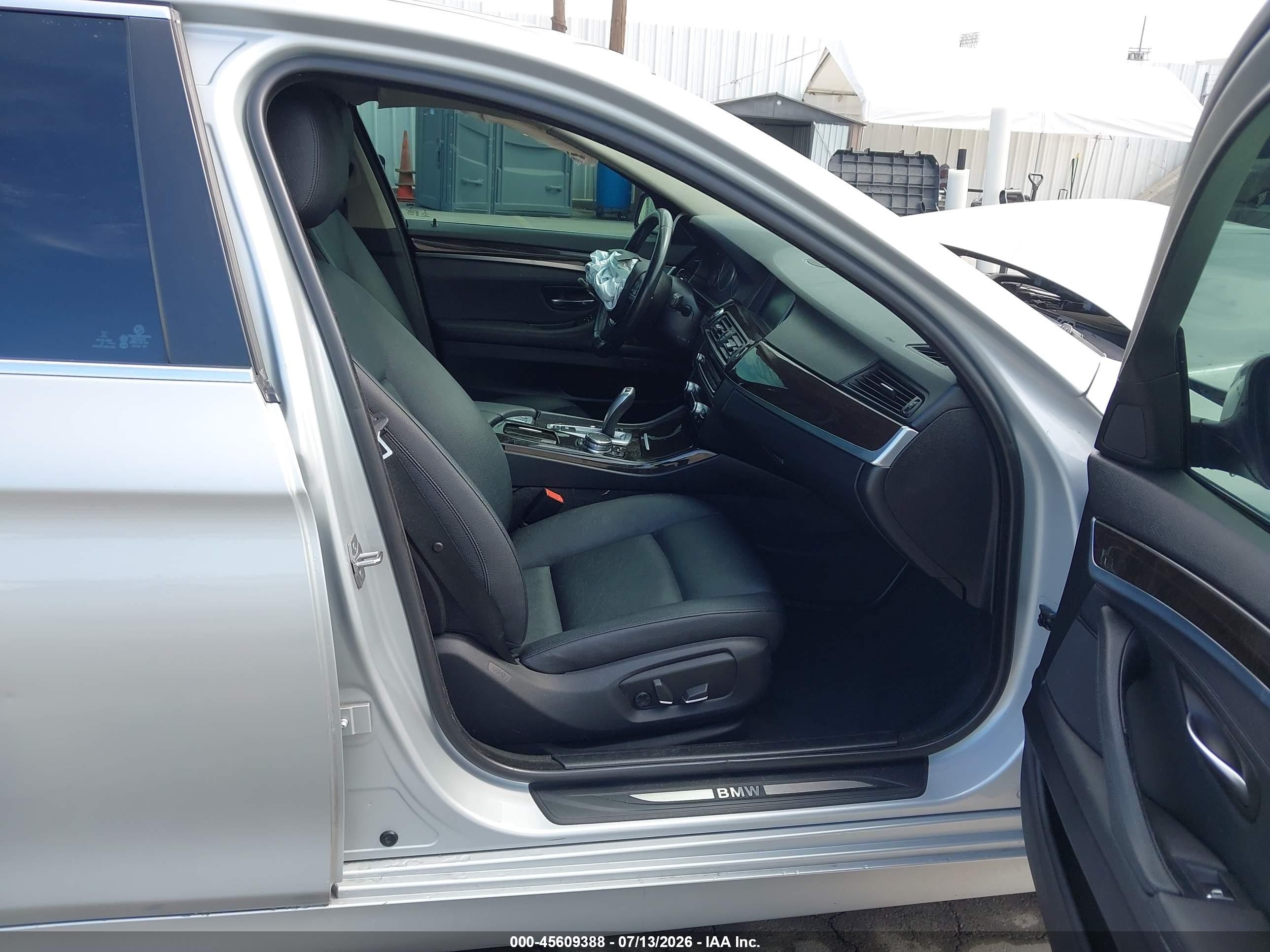 2015 Bmw 528i   Silver vin: WBA5A5C57FD515907