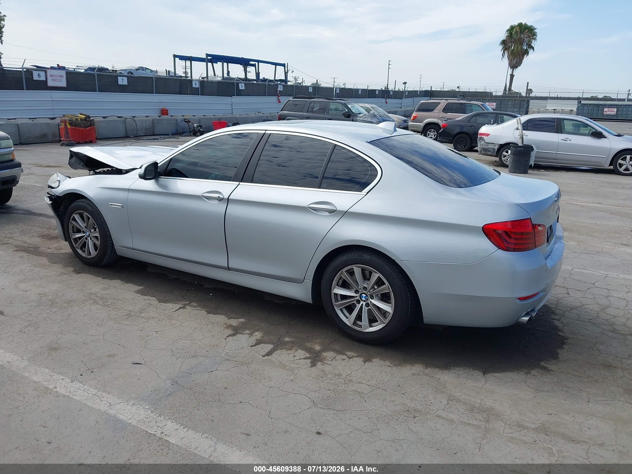 2015 Bmw 528i   Silver vin: WBA5A5C57FD515907