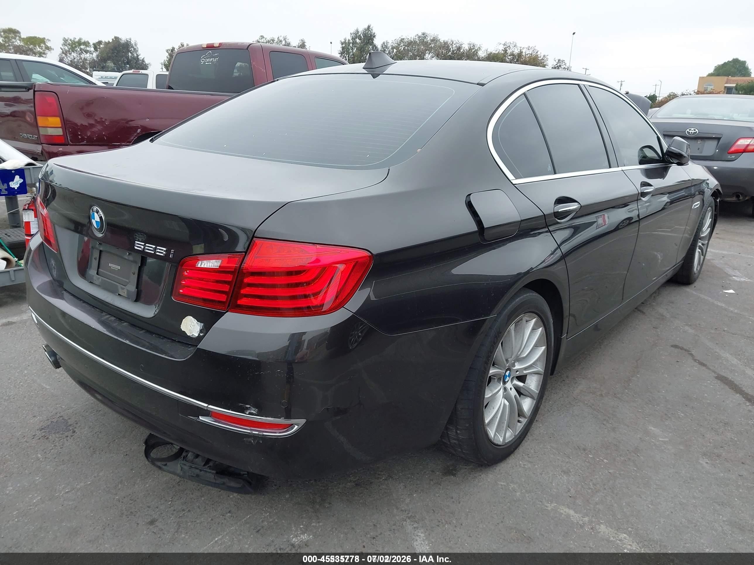 2015 Bmw 528i   Black vin: WBA5A5C57FD522159