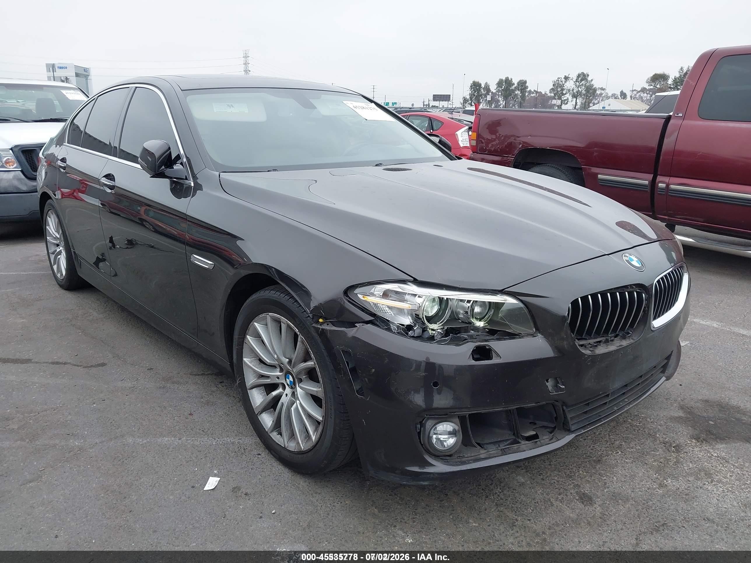 2015 Bmw 528i   Black vin: WBA5A5C57FD522159