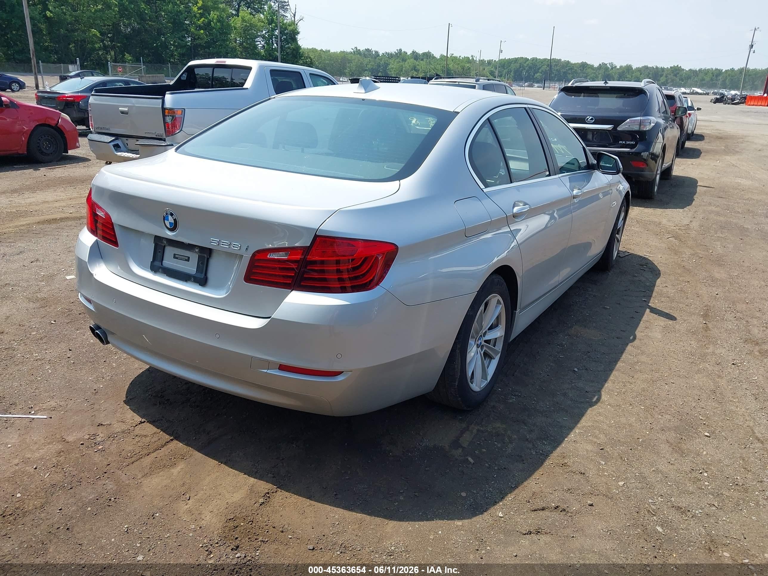 2015 Bmw 528i   Silver vin: WBA5A5C57FD524400