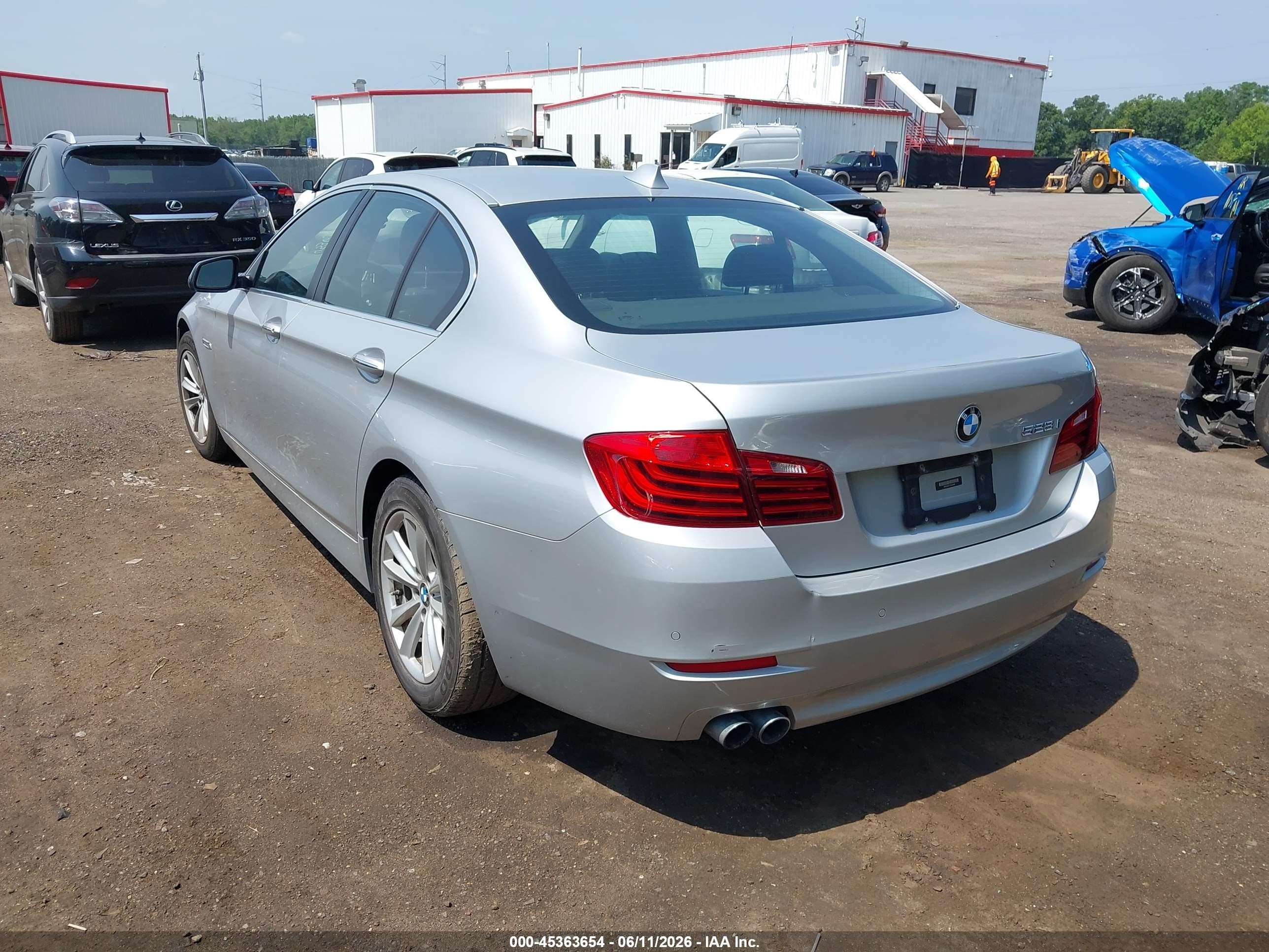 2015 Bmw 528i   Silver vin: WBA5A5C57FD524400