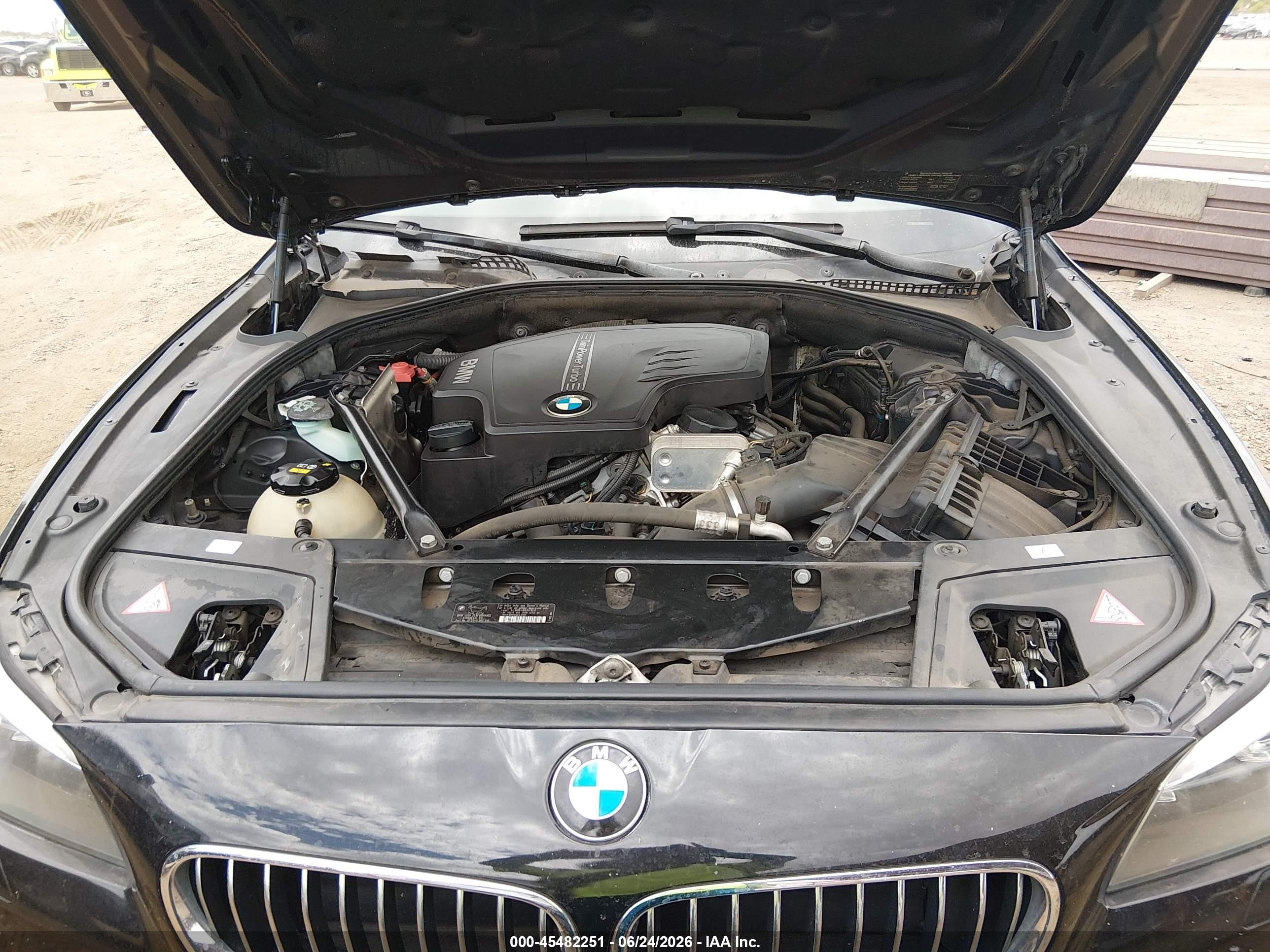 2014 Bmw 528i   Black vin: WBA5A5C58ED507233