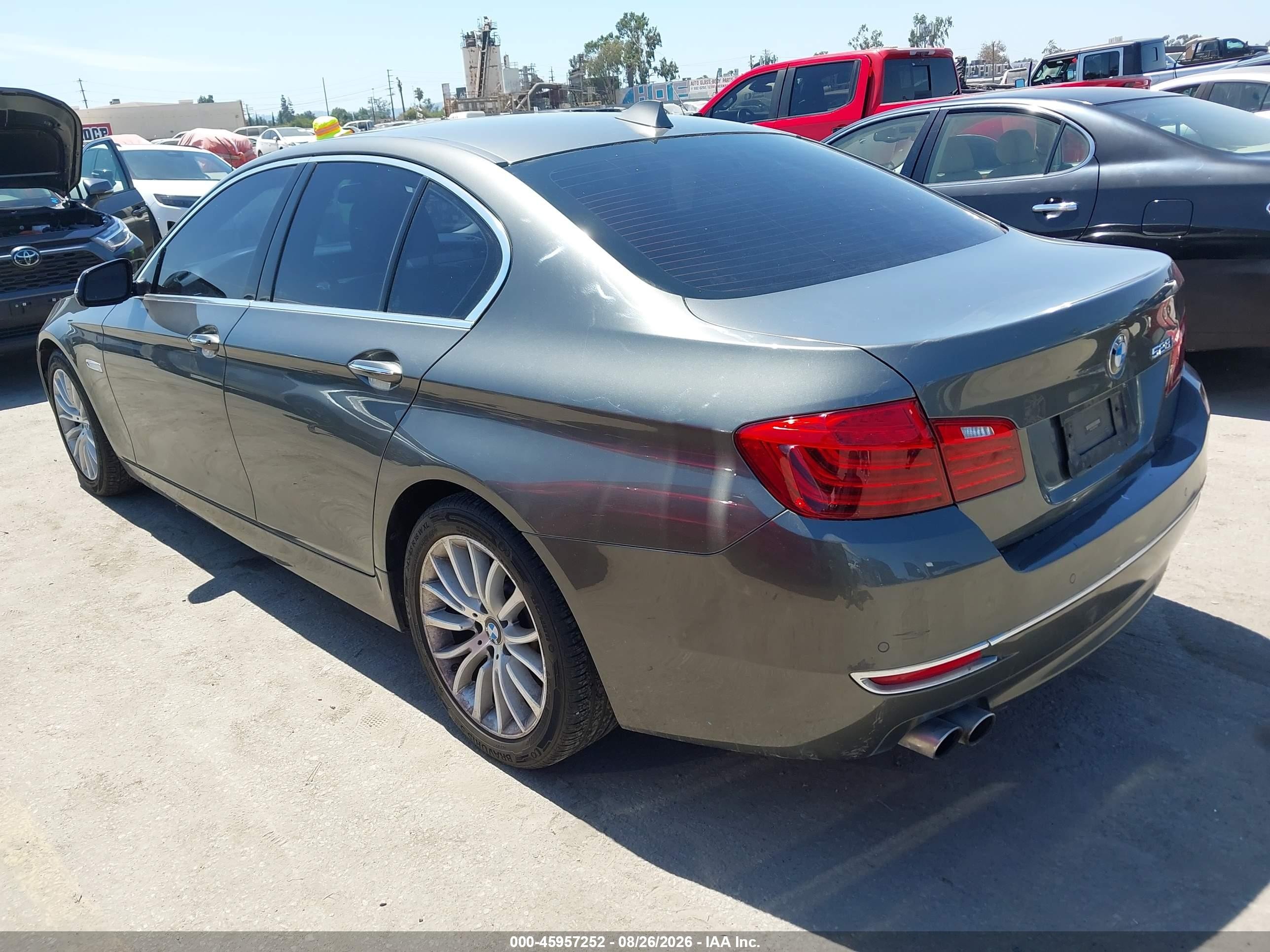 2014 Bmw 528i Gray vin: WBA5A5C58ED508544