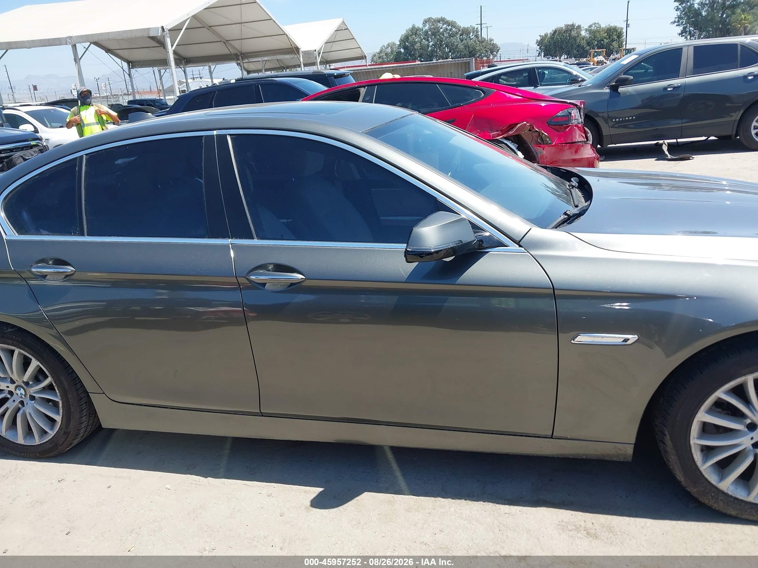 2014 Bmw 528i Gray vin: WBA5A5C58ED508544