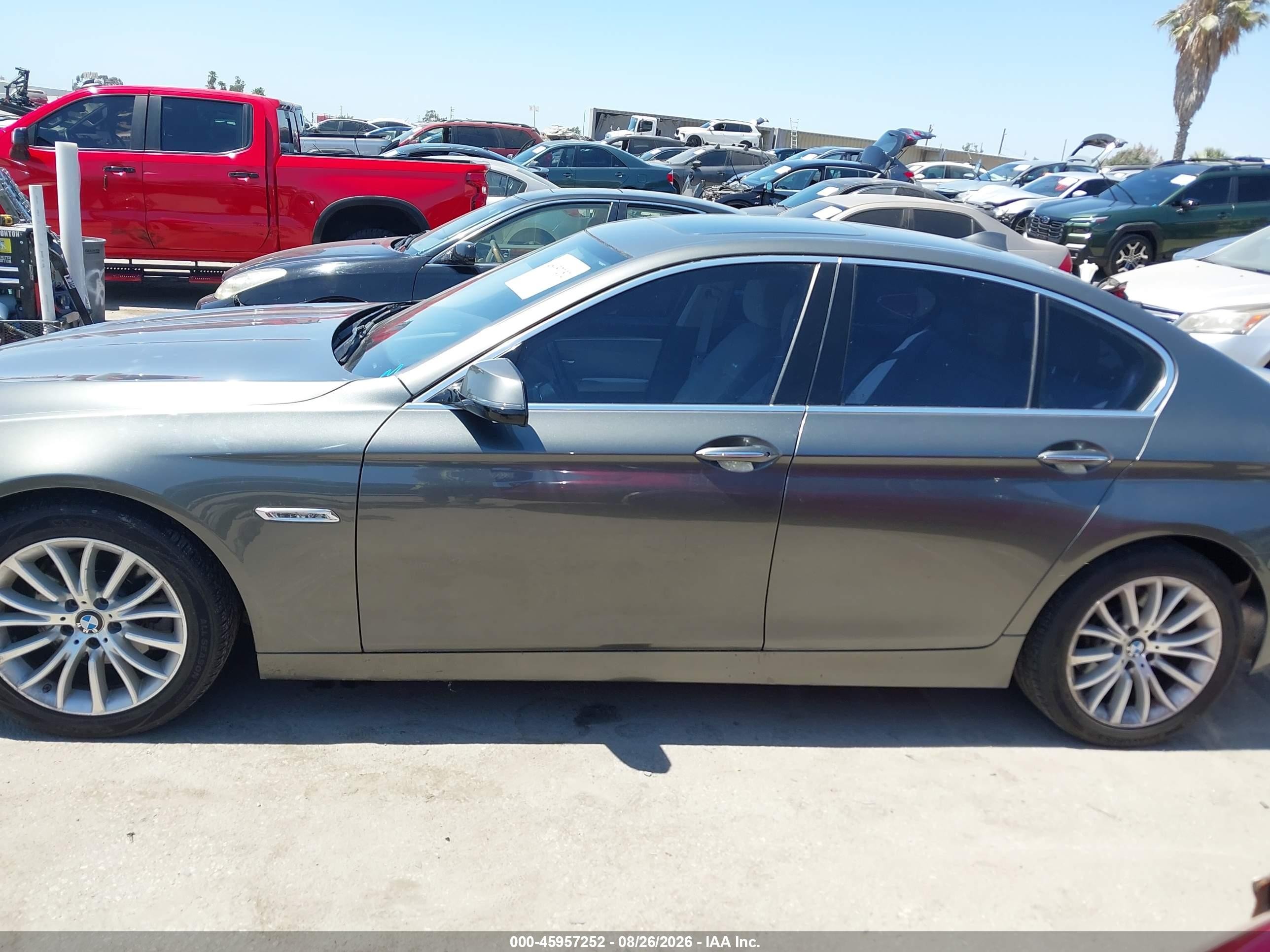 2014 Bmw 528i Gray vin: WBA5A5C58ED508544