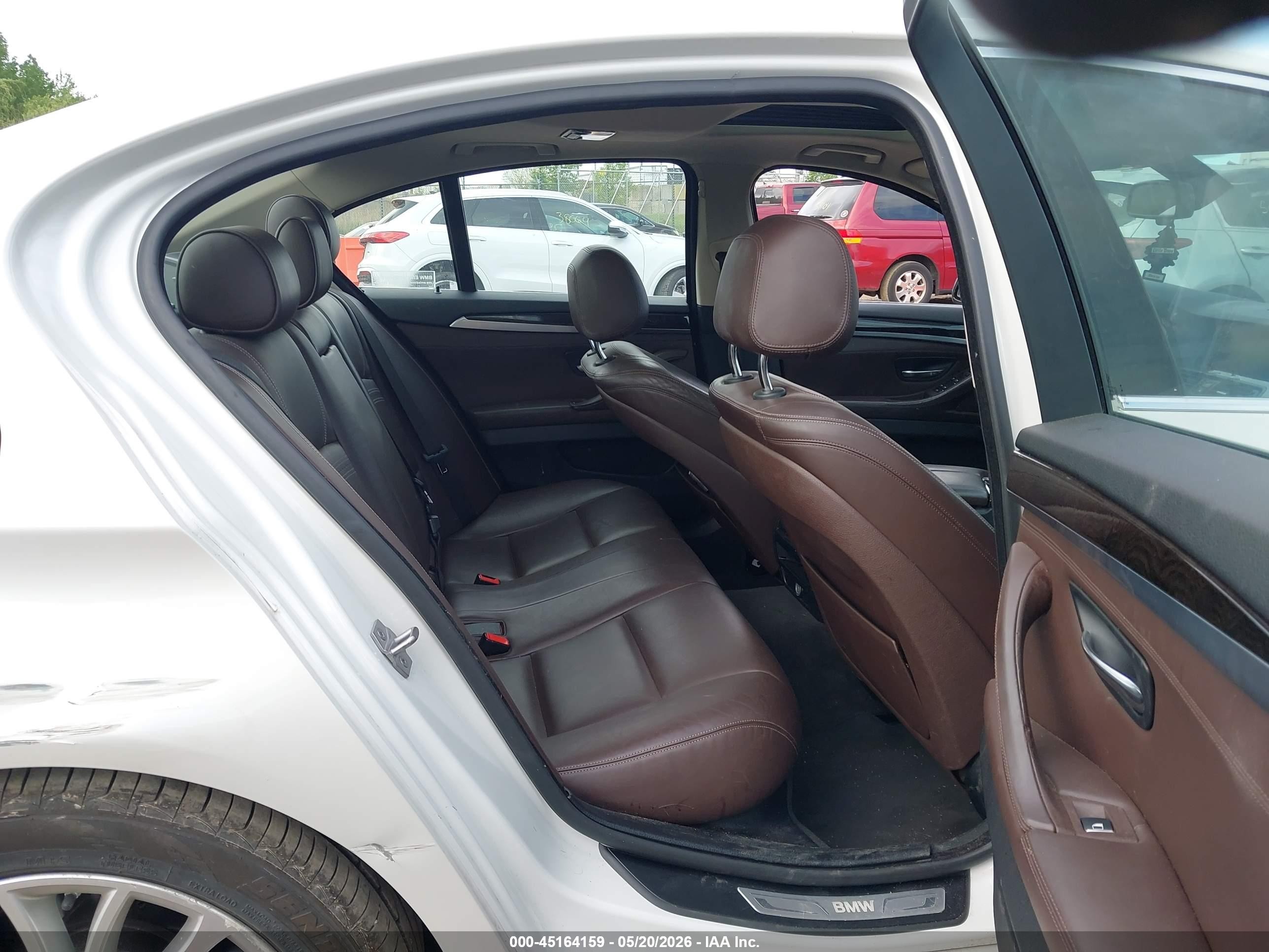 2014 Bmw 528i White vin: WBA5A5C58ED511895
