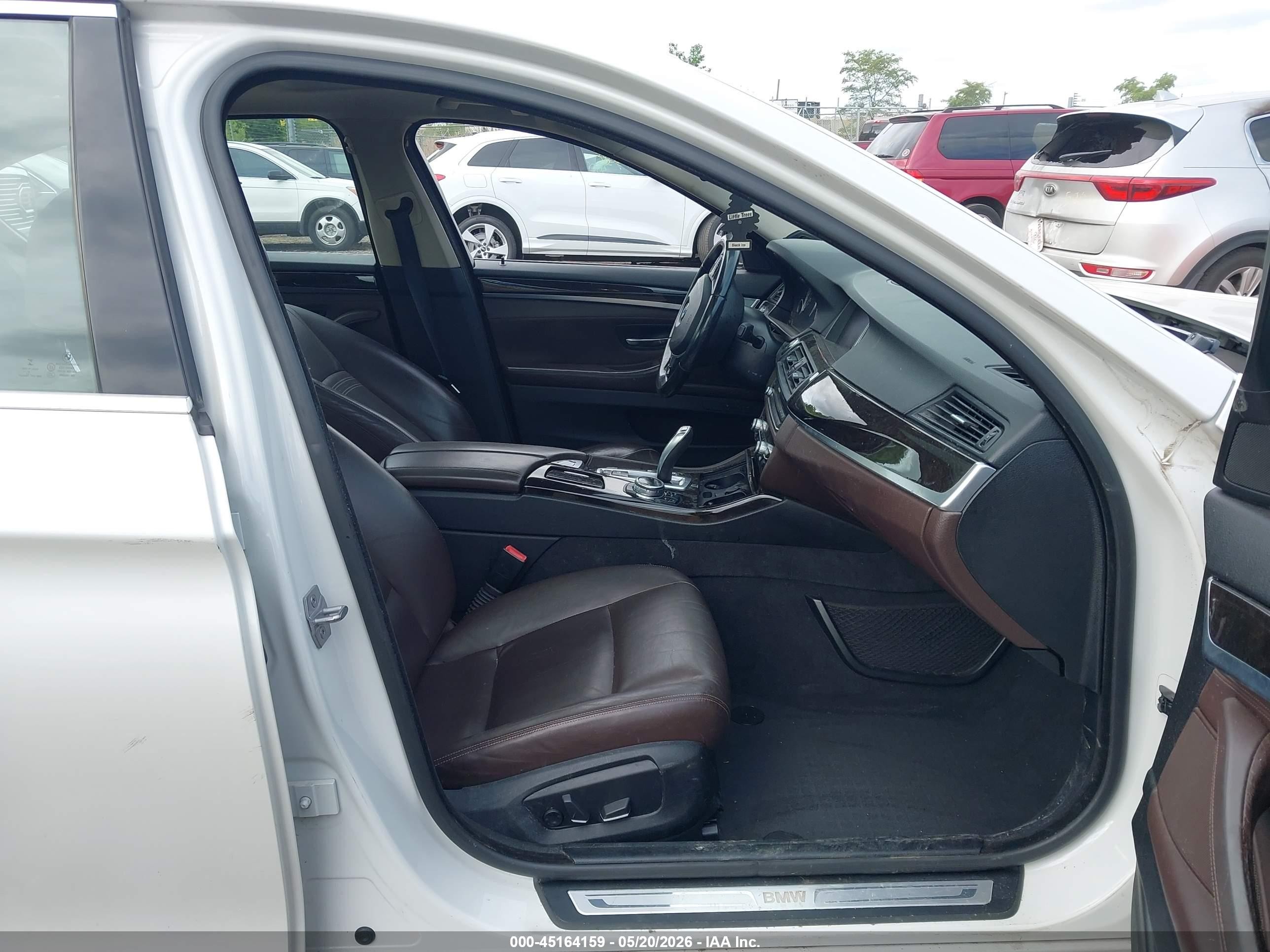 2014 Bmw 528i White vin: WBA5A5C58ED511895