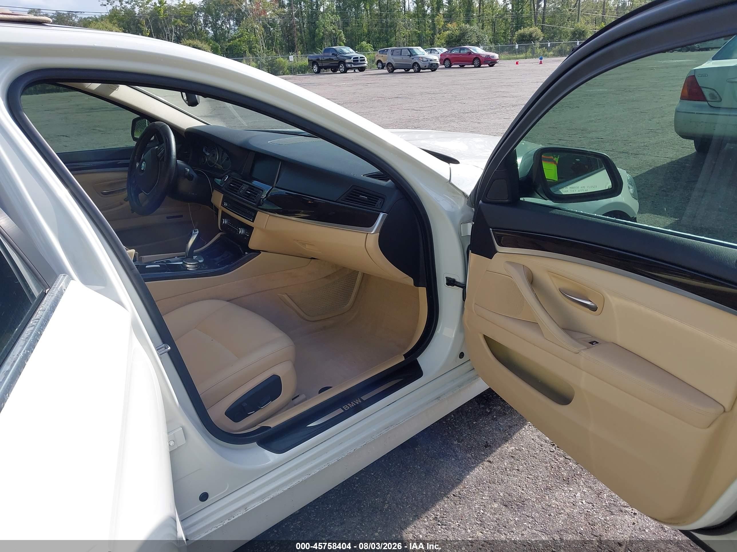 2015 Bmw 528i White vin: WBA5A5C58FD516872