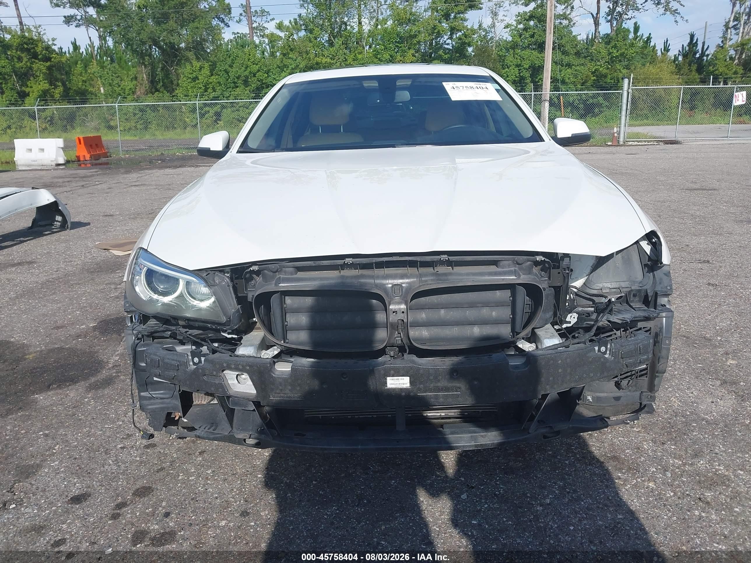 2015 Bmw 528i White vin: WBA5A5C58FD516872