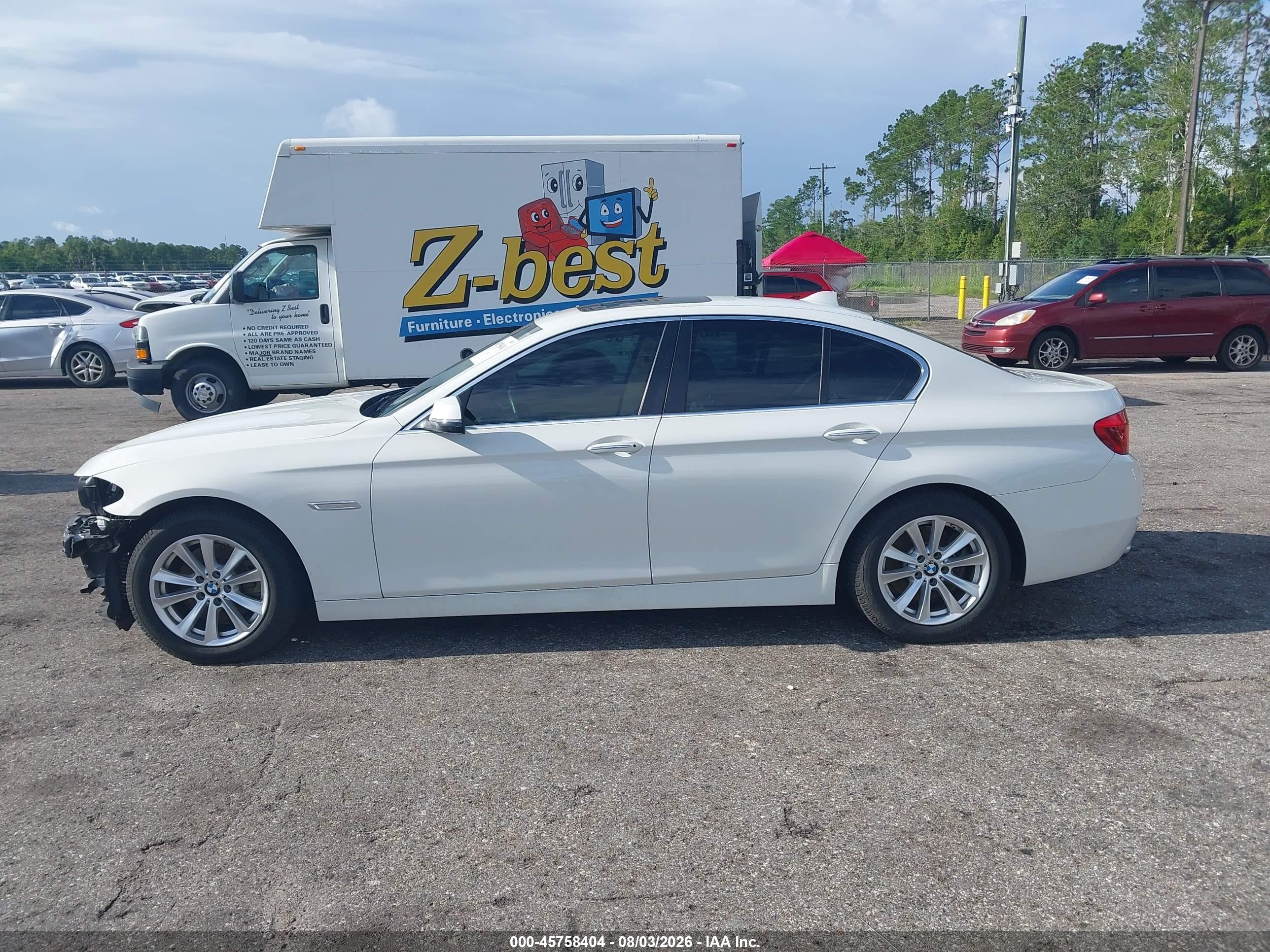 2015 Bmw 528i White vin: WBA5A5C58FD516872