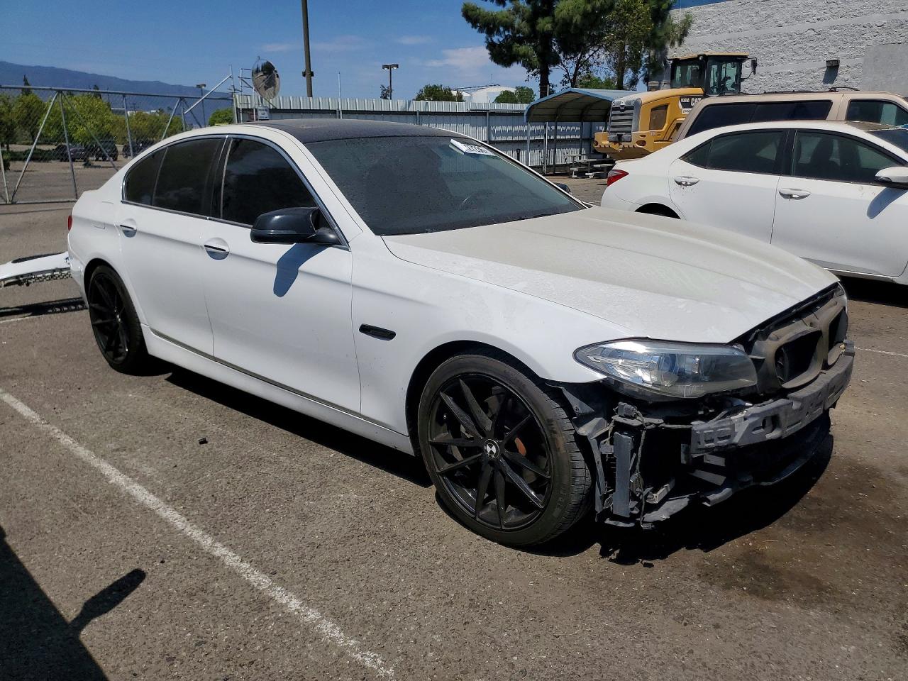 2015 Bmw 528 I White vin: WBA5A5C58FD518136