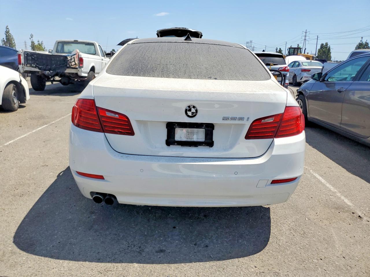 2015 Bmw 528 I White vin: WBA5A5C58FD518136