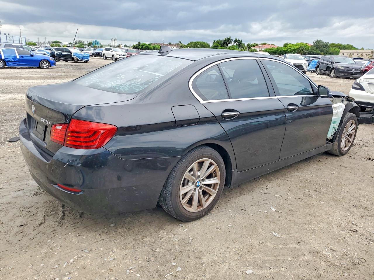 2015 Bmw 528i Black vin: WBA5A5C58FD518475