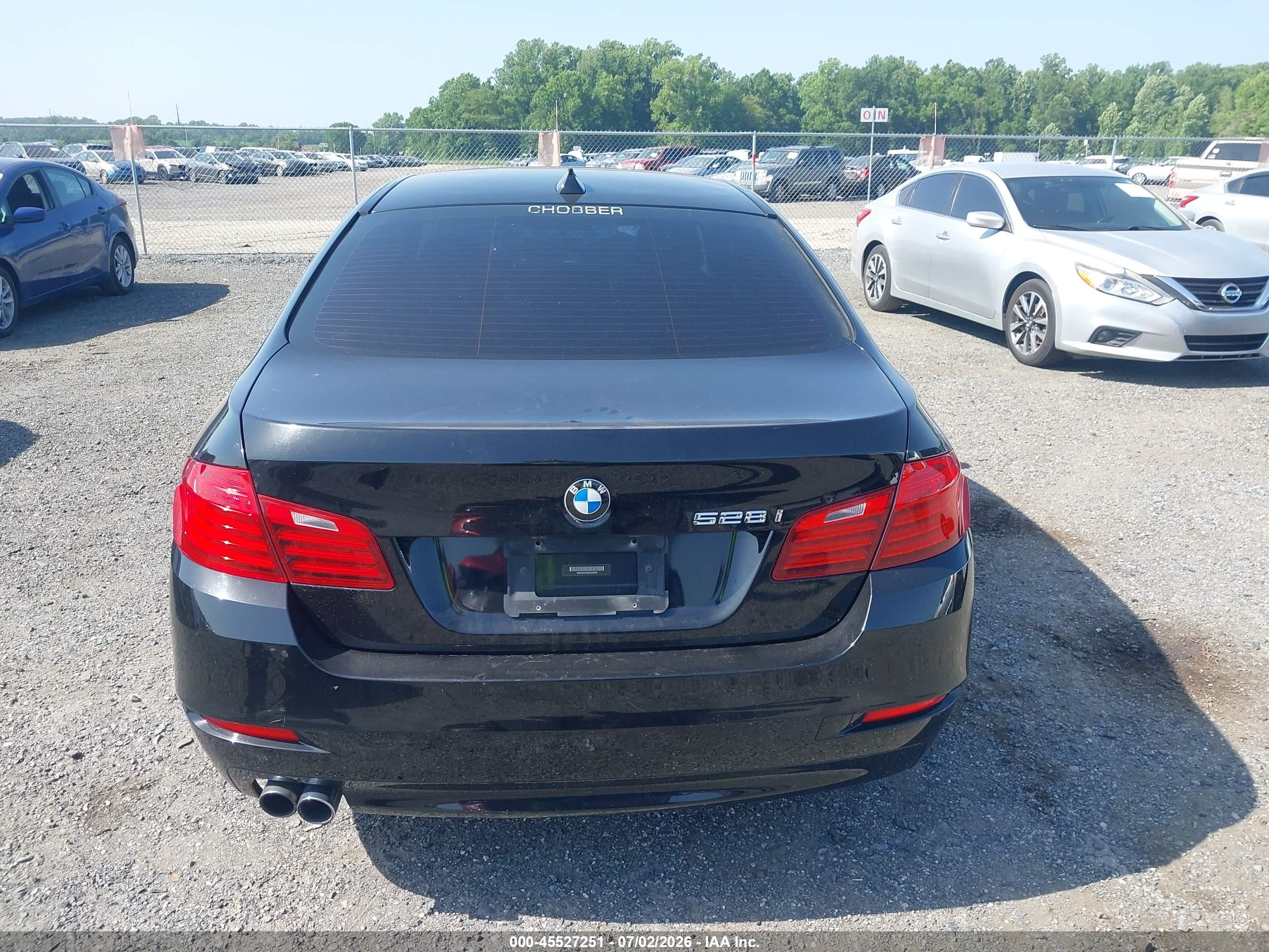 2014 Bmw 528i   Black vin: WBA5A5C59ED020820