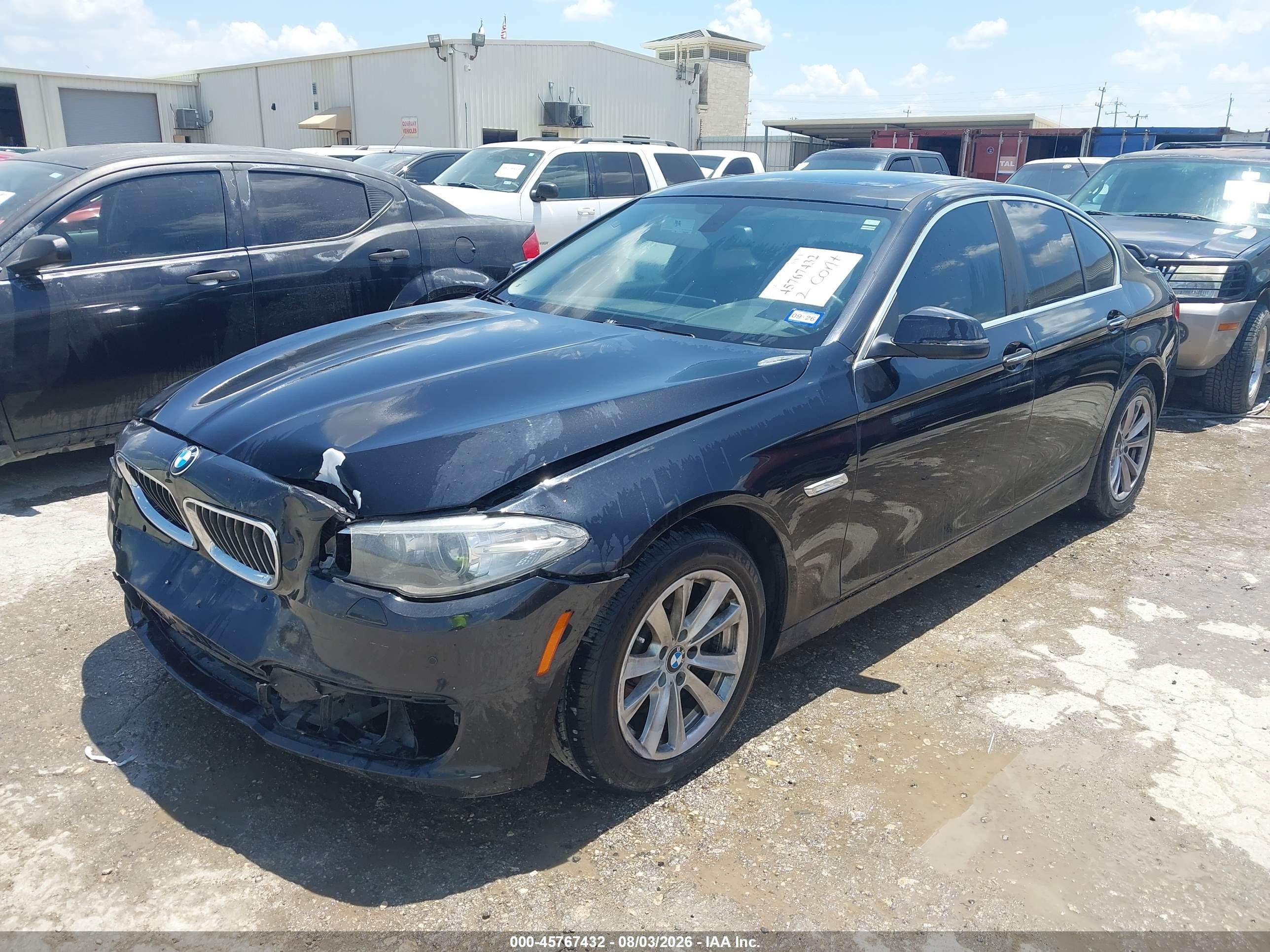 2014 Bmw 528i   Черный vin: WBA5A5C59ED500856