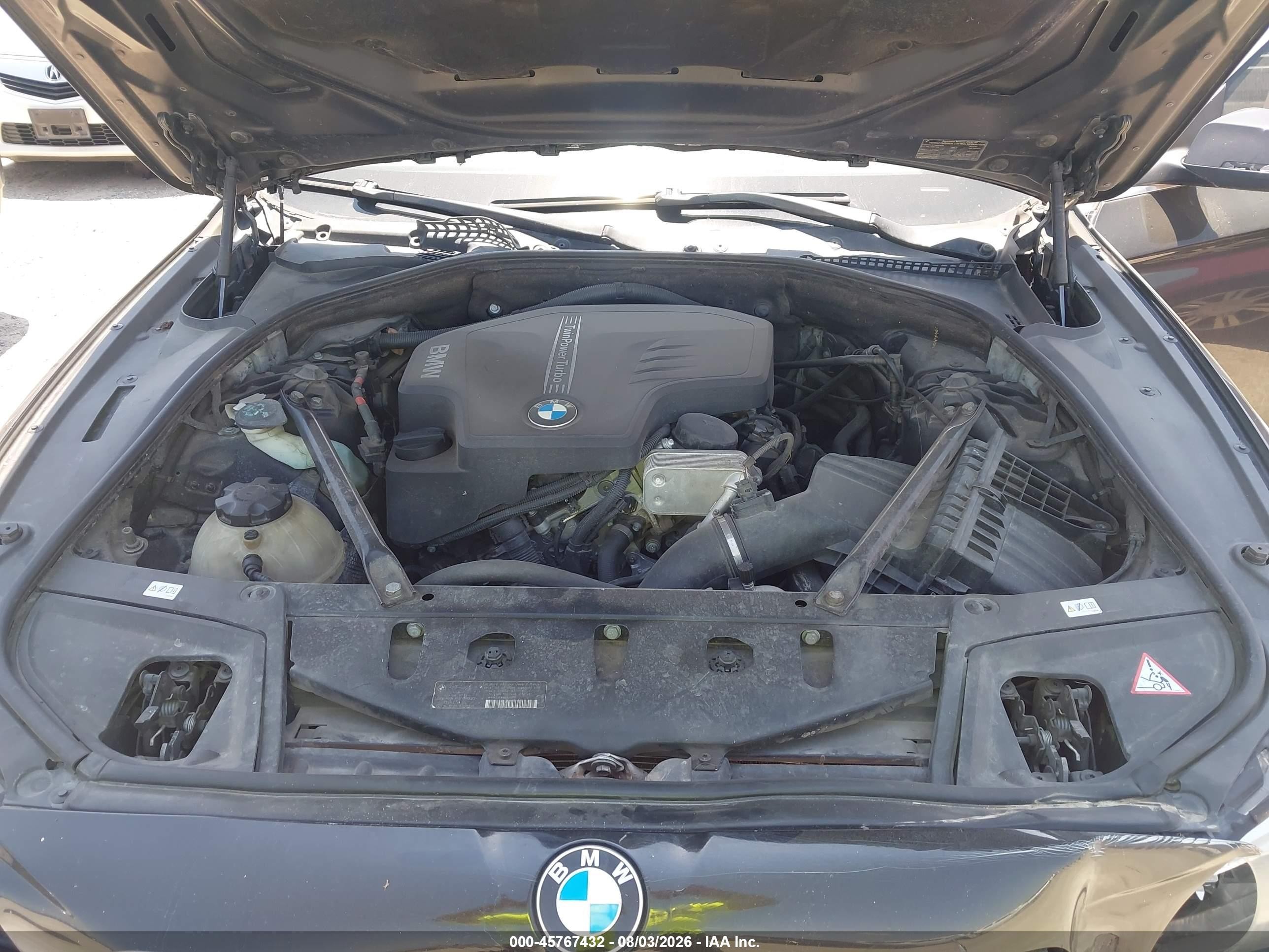 2014 Bmw 528i   Черный vin: WBA5A5C59ED500856