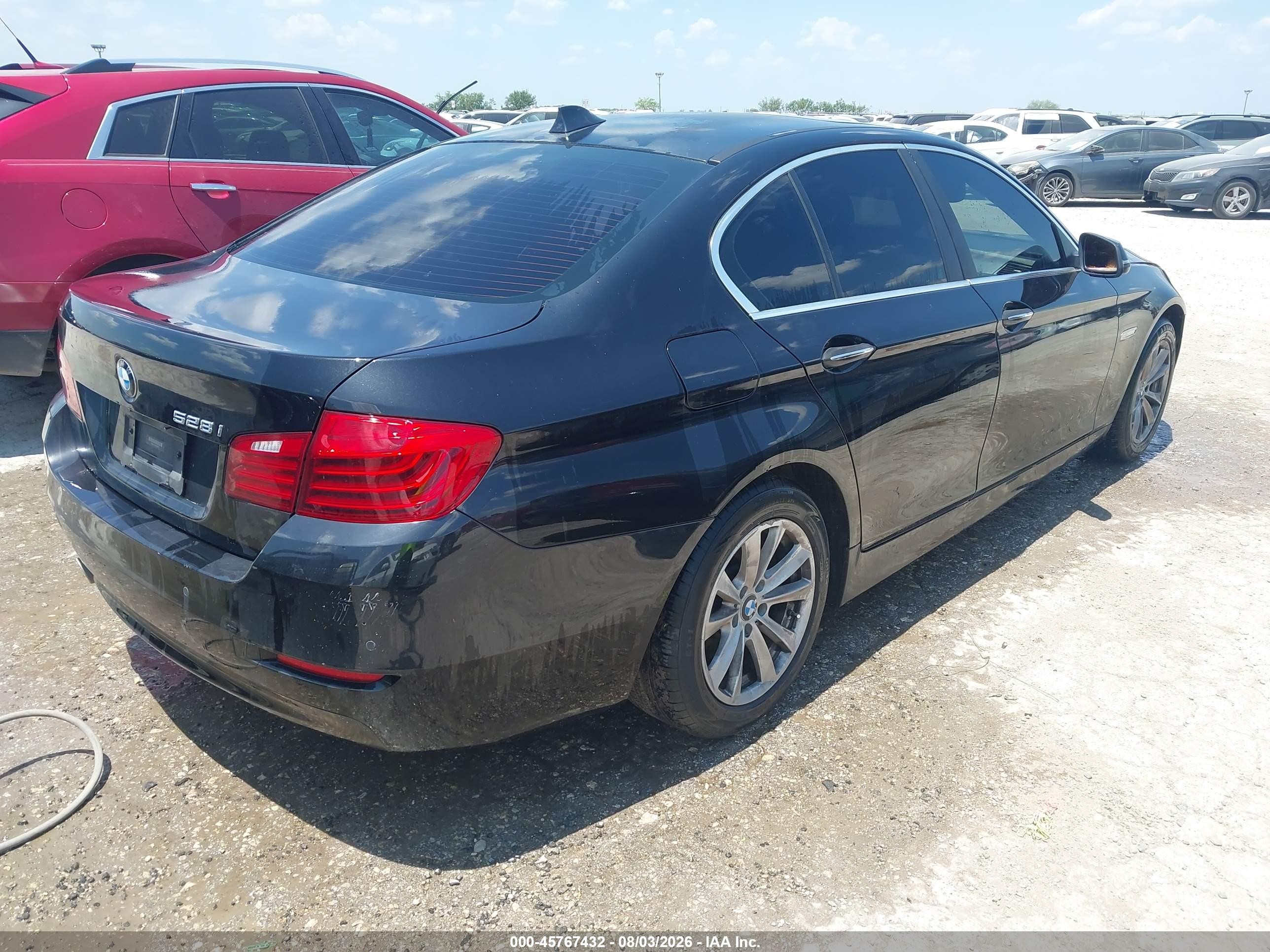 2014 Bmw 528i   Черный vin: WBA5A5C59ED500856