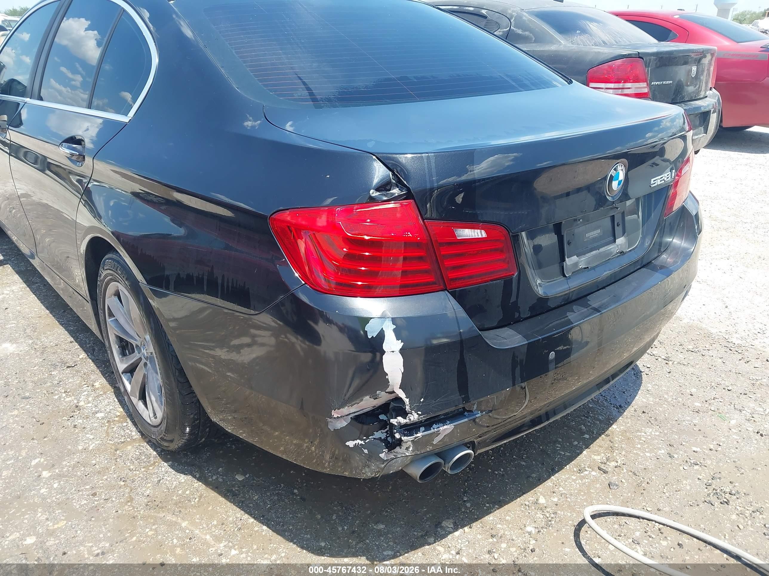 2014 Bmw 528i   Черный vin: WBA5A5C59ED500856