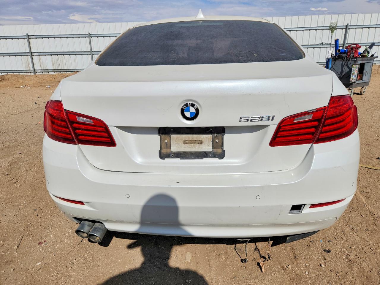 2014 Bmw 528 I White vin: WBA5A5C59ED505460