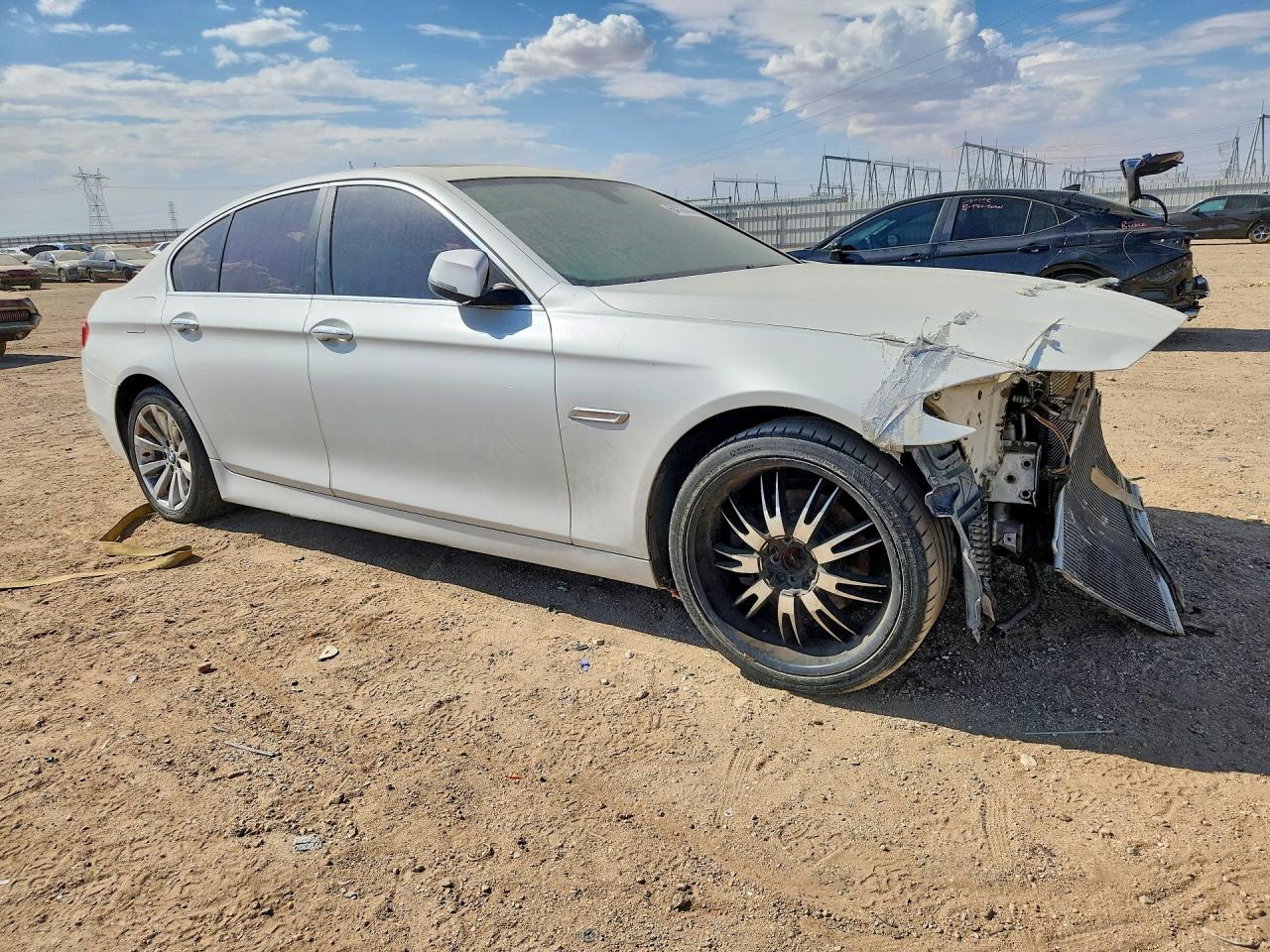 2014 Bmw 528 I White vin: WBA5A5C59ED505460