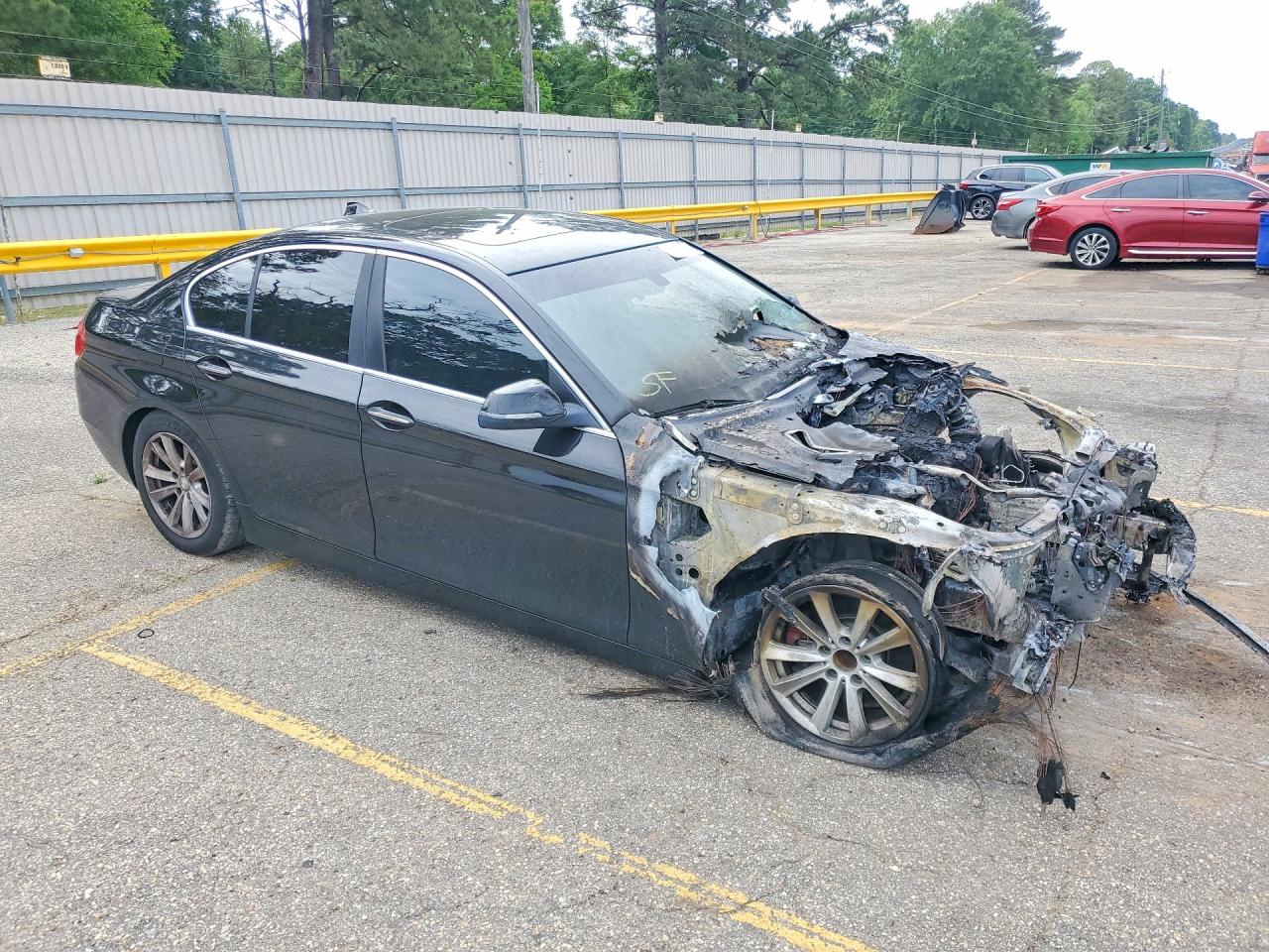 2014 Bmw 528 I Черный vin: WBA5A5C59ED505944
