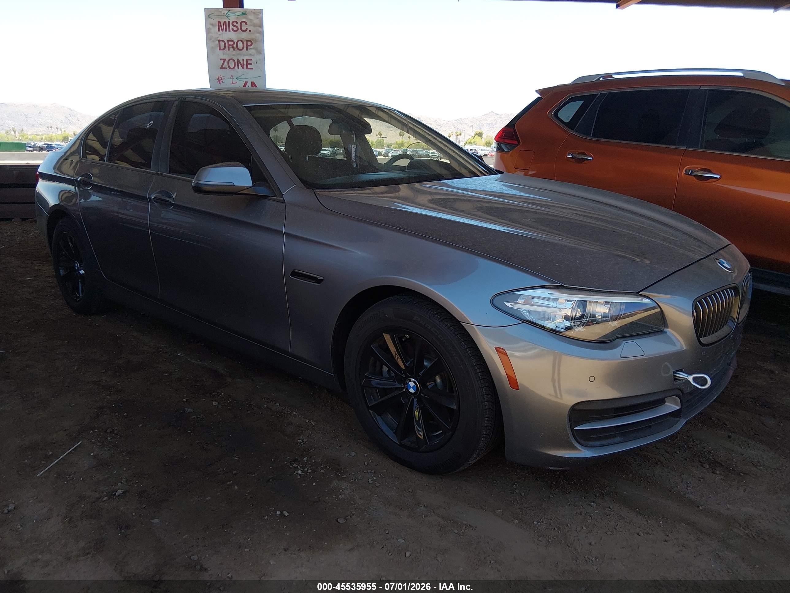 2014 Bmw 528i   Gray vin: WBA5A5C59ED506981