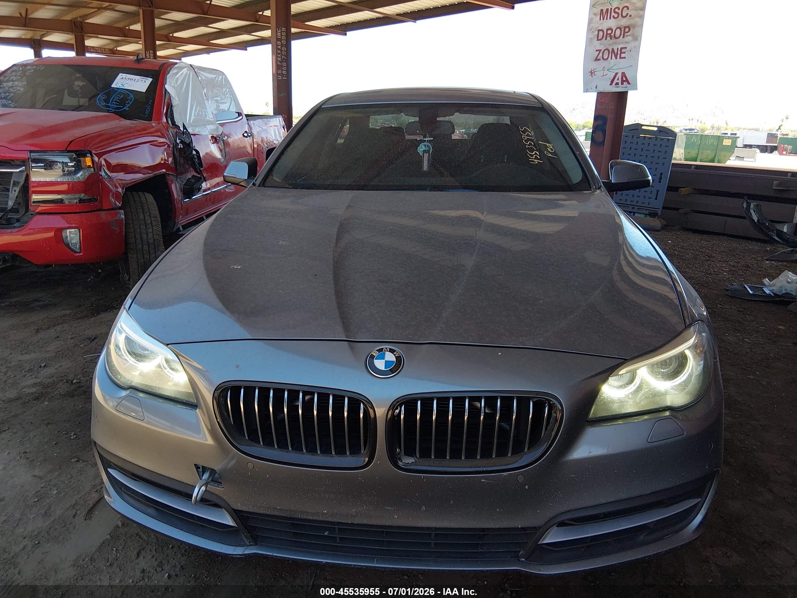 2014 Bmw 528i   Gray vin: WBA5A5C59ED506981