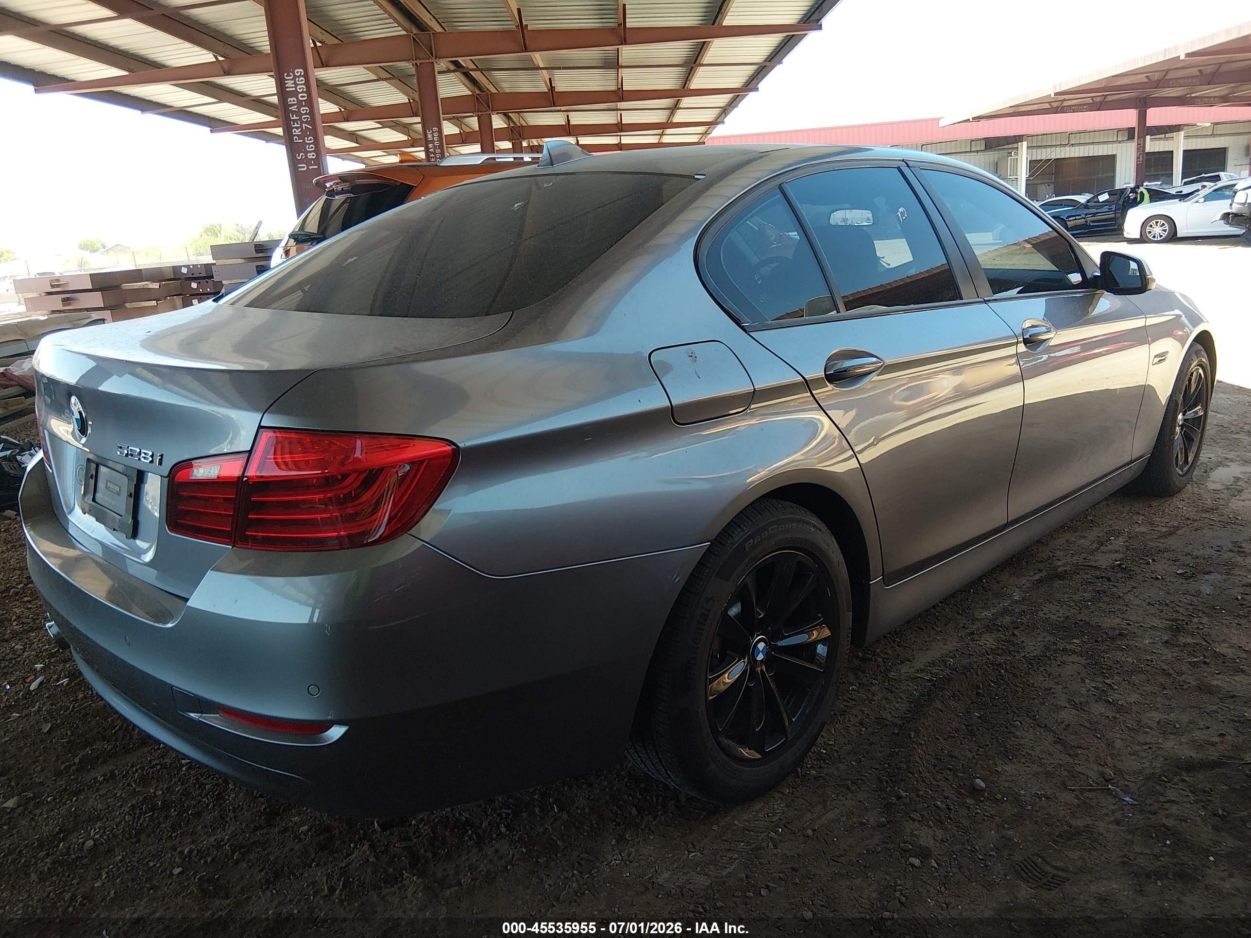 2014 Bmw 528i   Gray vin: WBA5A5C59ED506981