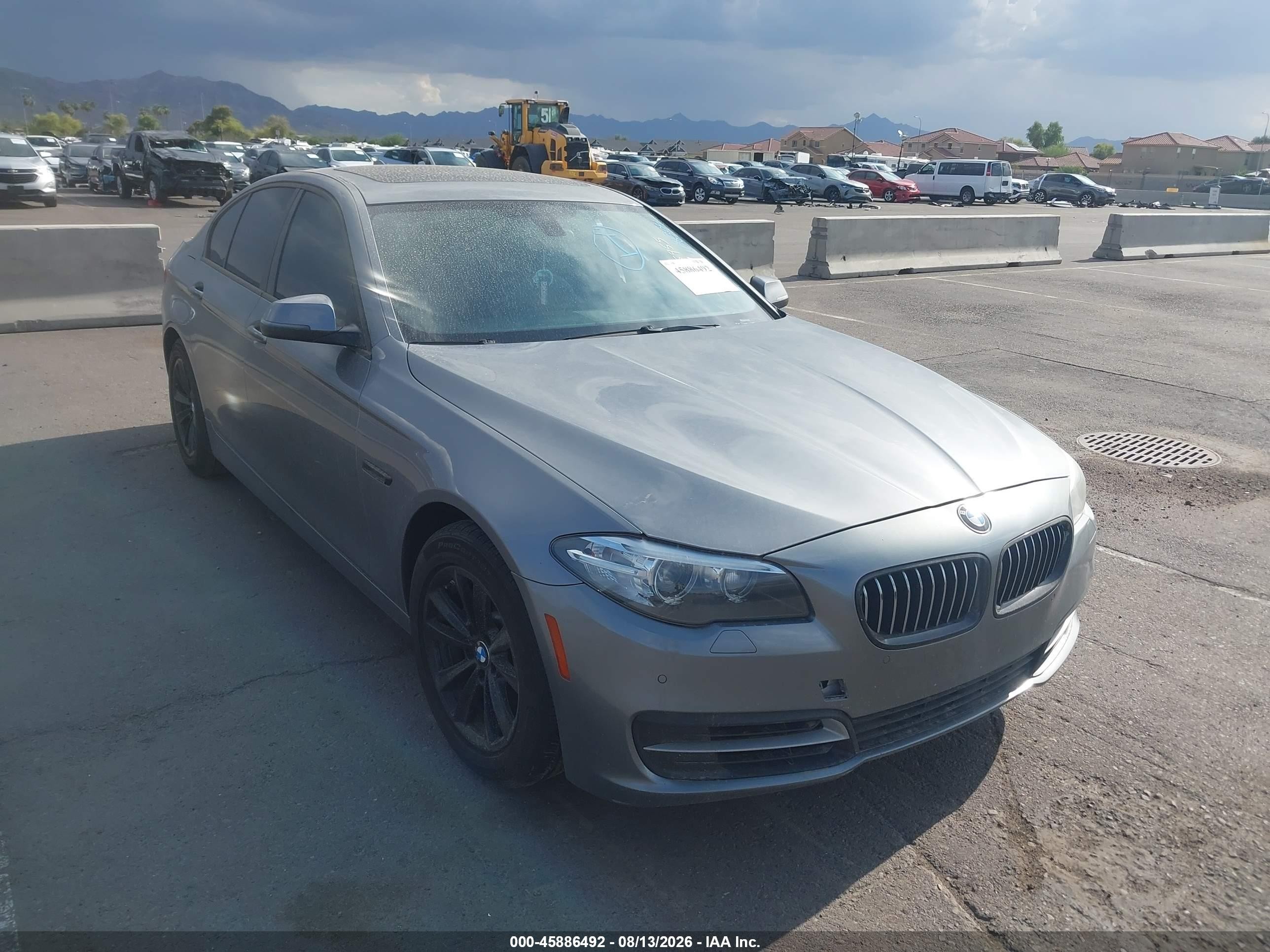 2014 Bmw 528i   Silver vin: WBA5A5C59ED506981