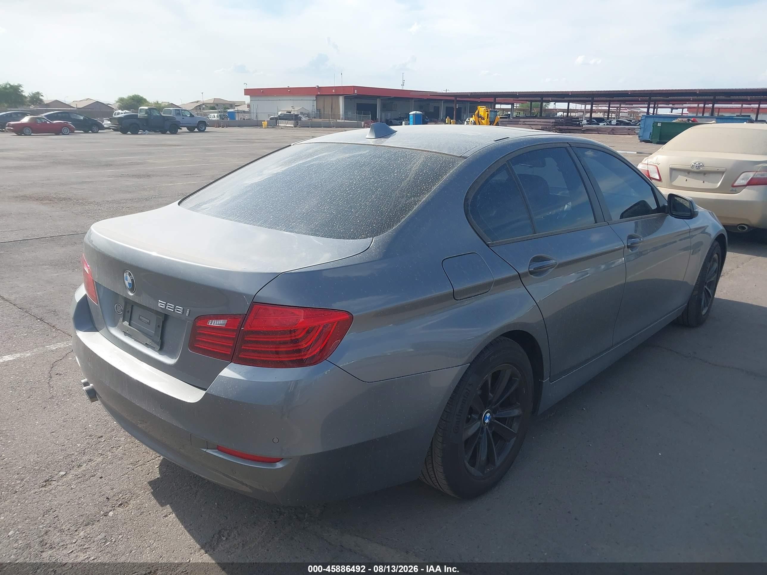 2014 Bmw 528i   Silver vin: WBA5A5C59ED506981