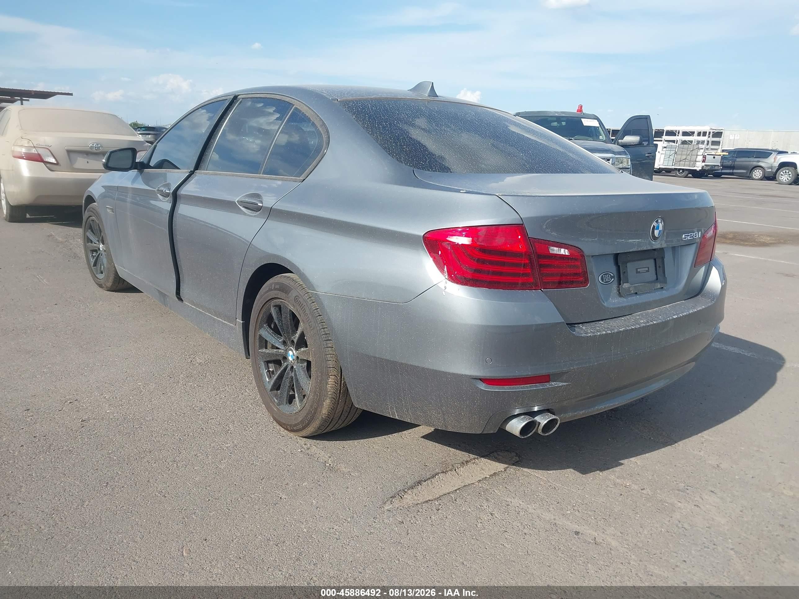 2014 Bmw 528i   Silver vin: WBA5A5C59ED506981