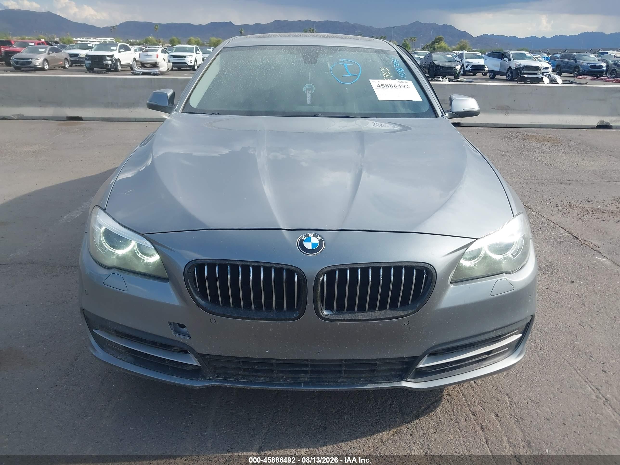 2014 Bmw 528i   Silver vin: WBA5A5C59ED506981