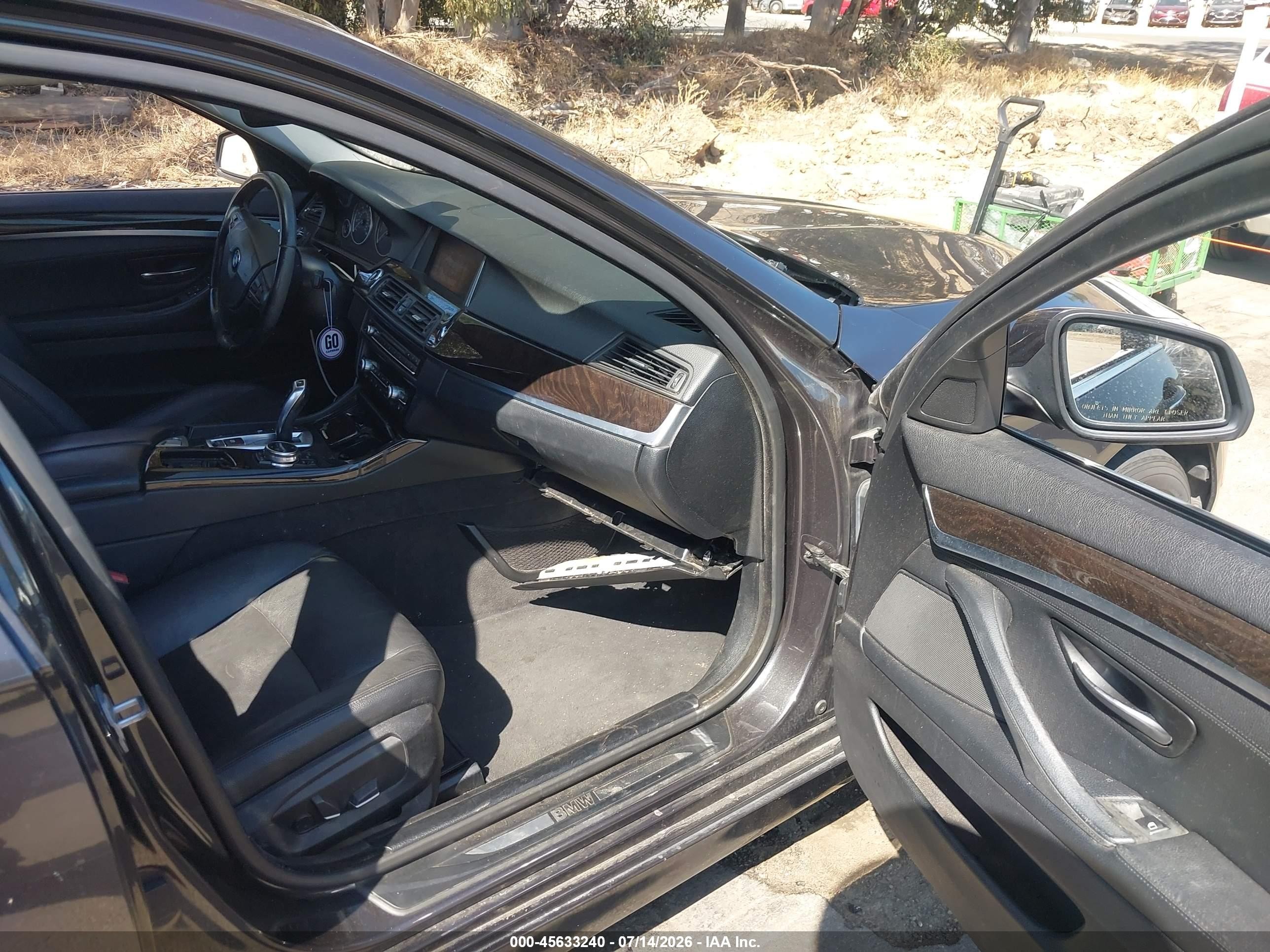 2014 Bmw 528i   Черный vin: WBA5A5C59ED510450