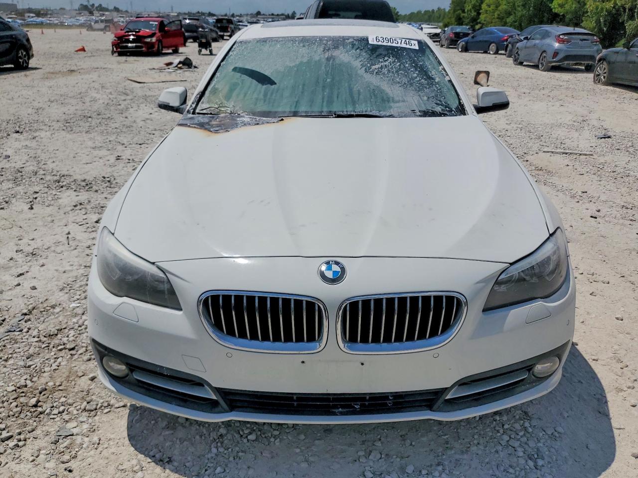 2015 Bmw 528 I White vin: WBA5A5C59FD515830