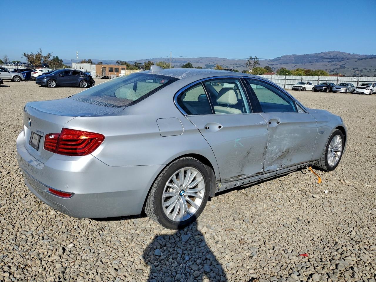 2015 Bmw 528 I Silver vin: WBA5A5C59FD517089