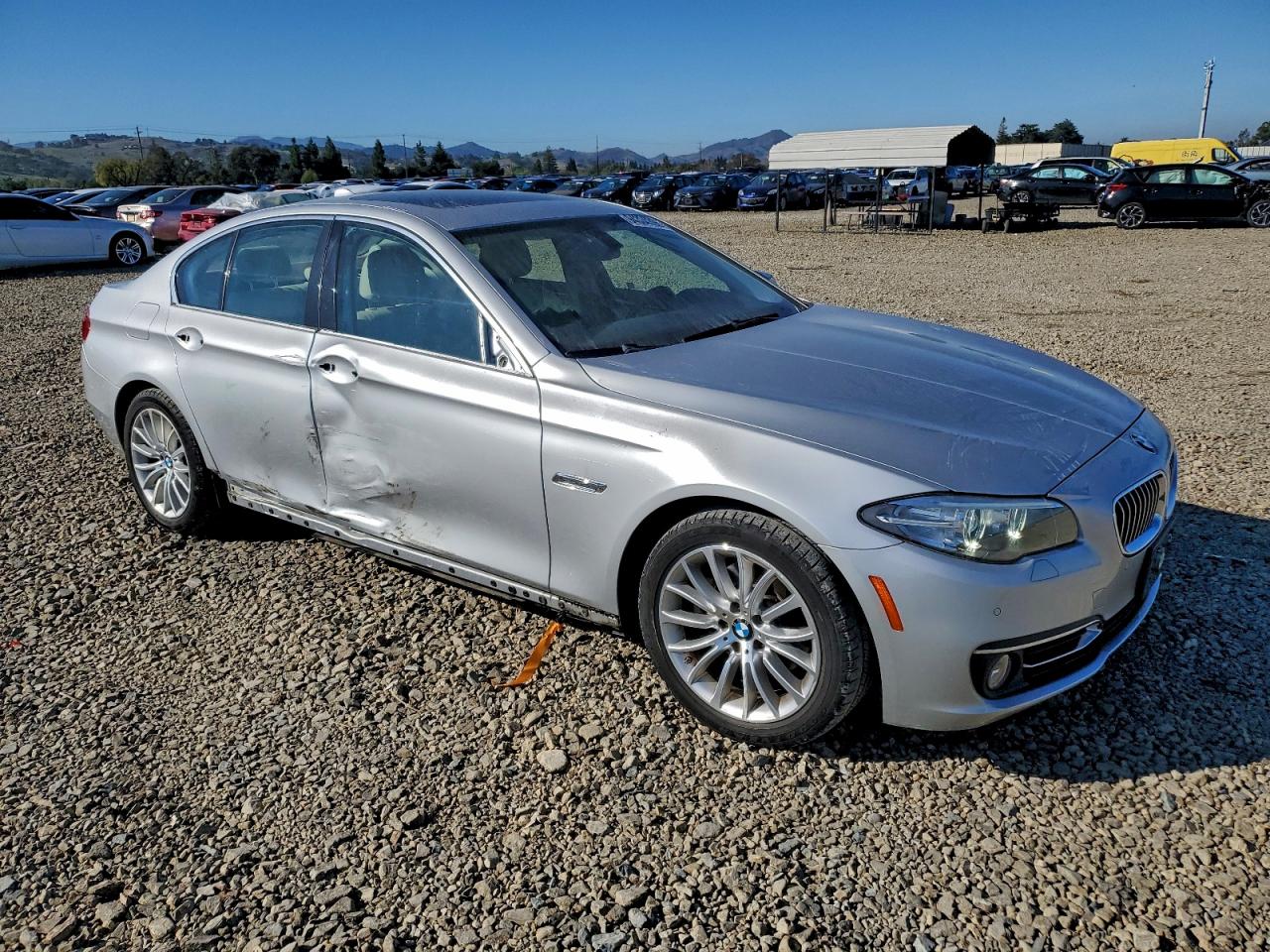 2015 Bmw 528 I Silver vin: WBA5A5C59FD517089