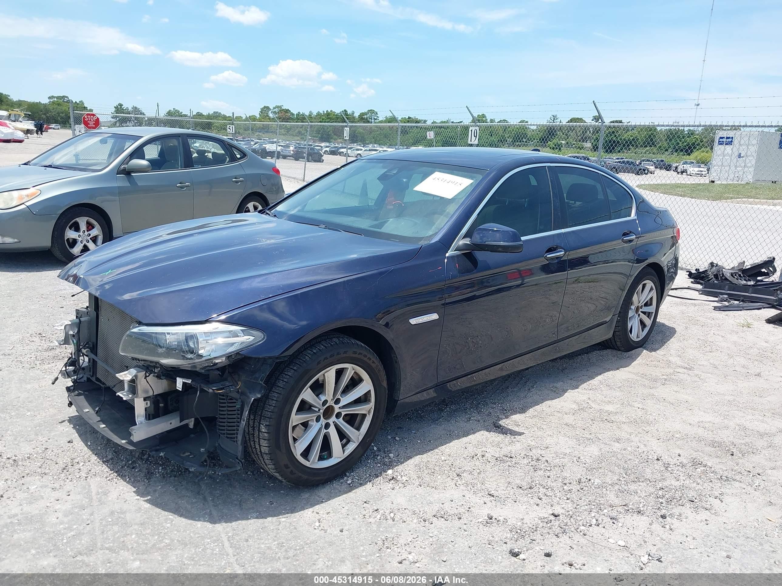 2015 Bmw 528i   Dark Blue vin: WBA5A5C59FD517822
