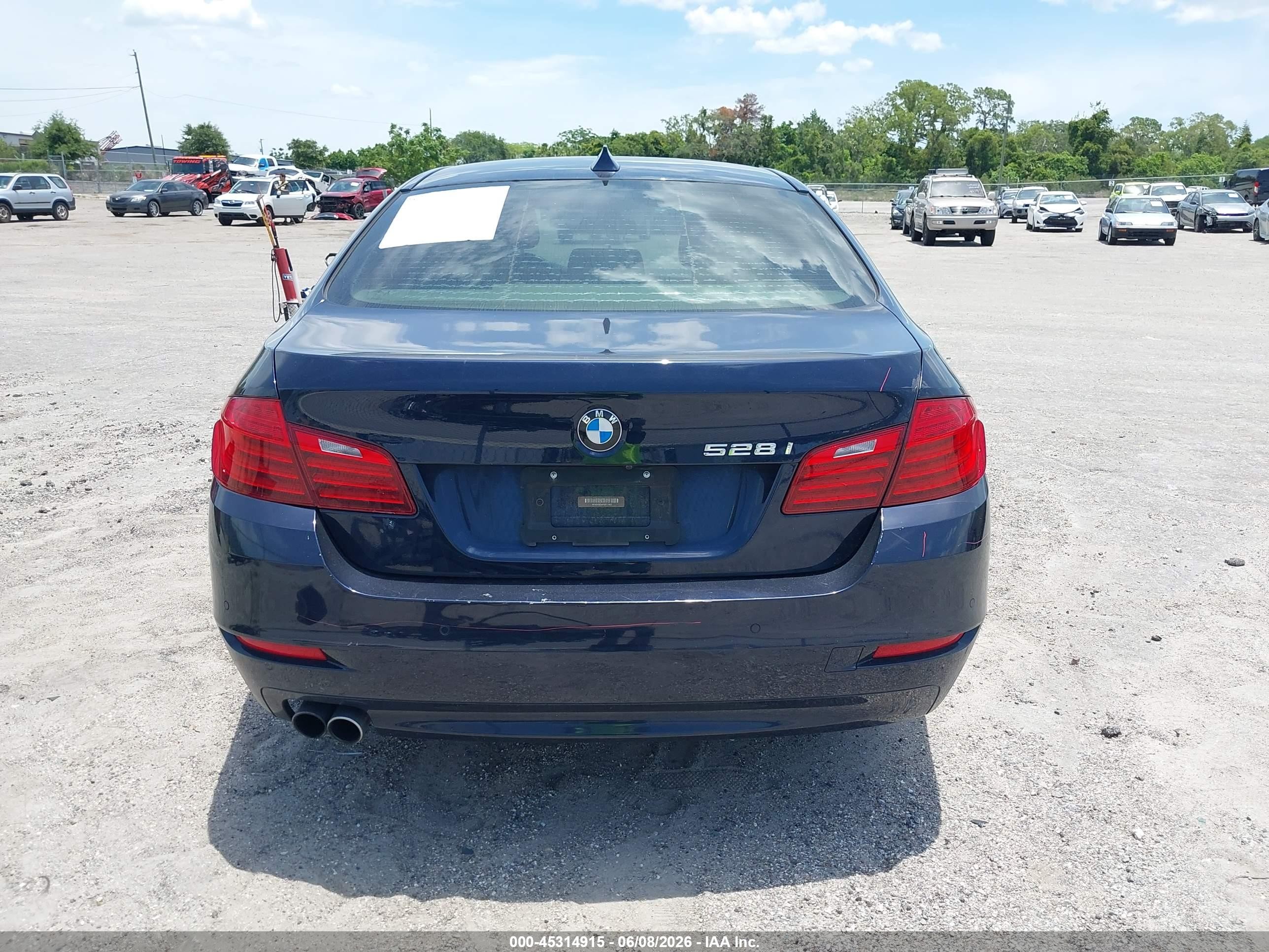 2015 Bmw 528i   Dark Blue vin: WBA5A5C59FD517822