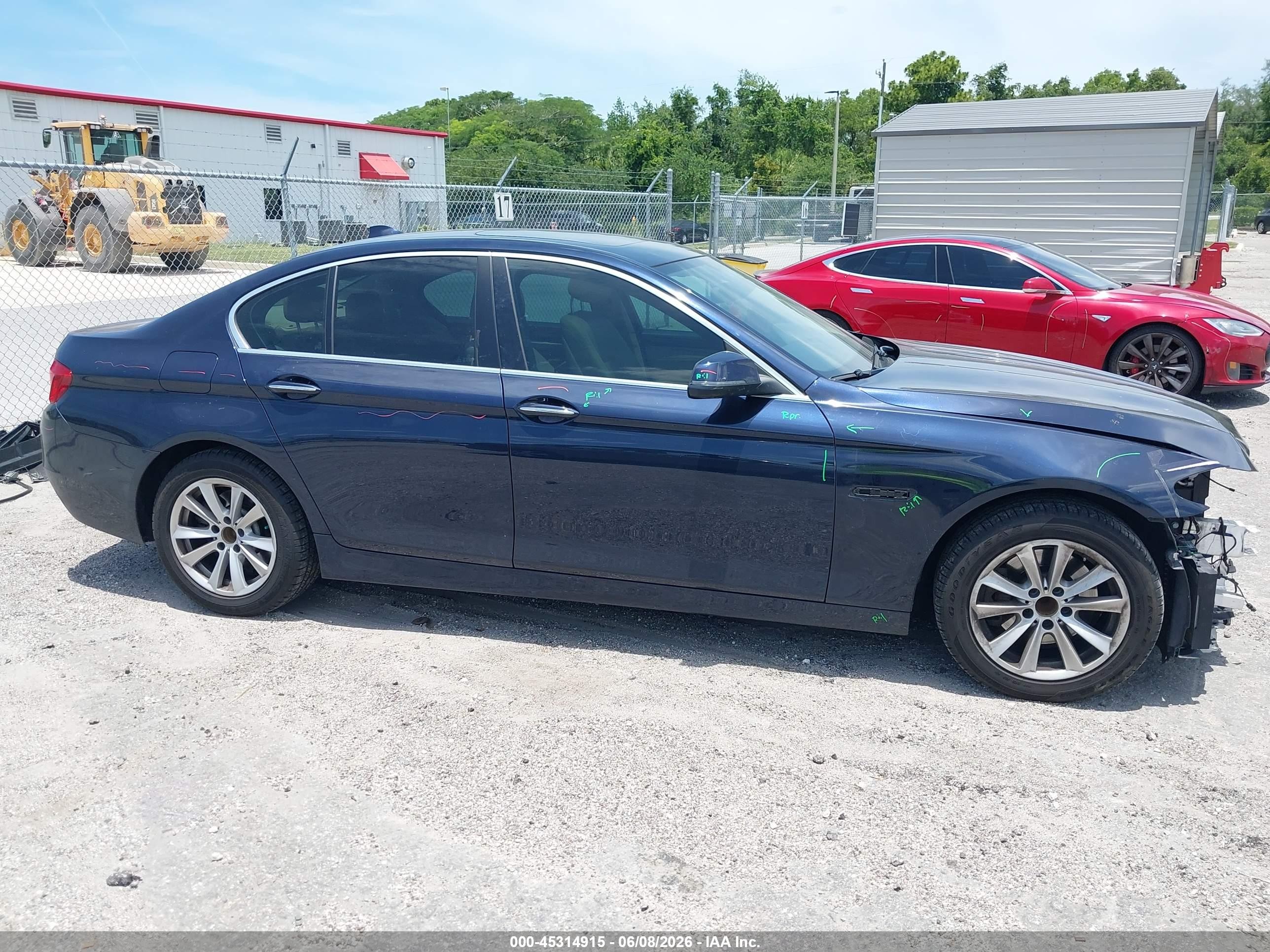 2015 Bmw 528i   Dark Blue vin: WBA5A5C59FD517822