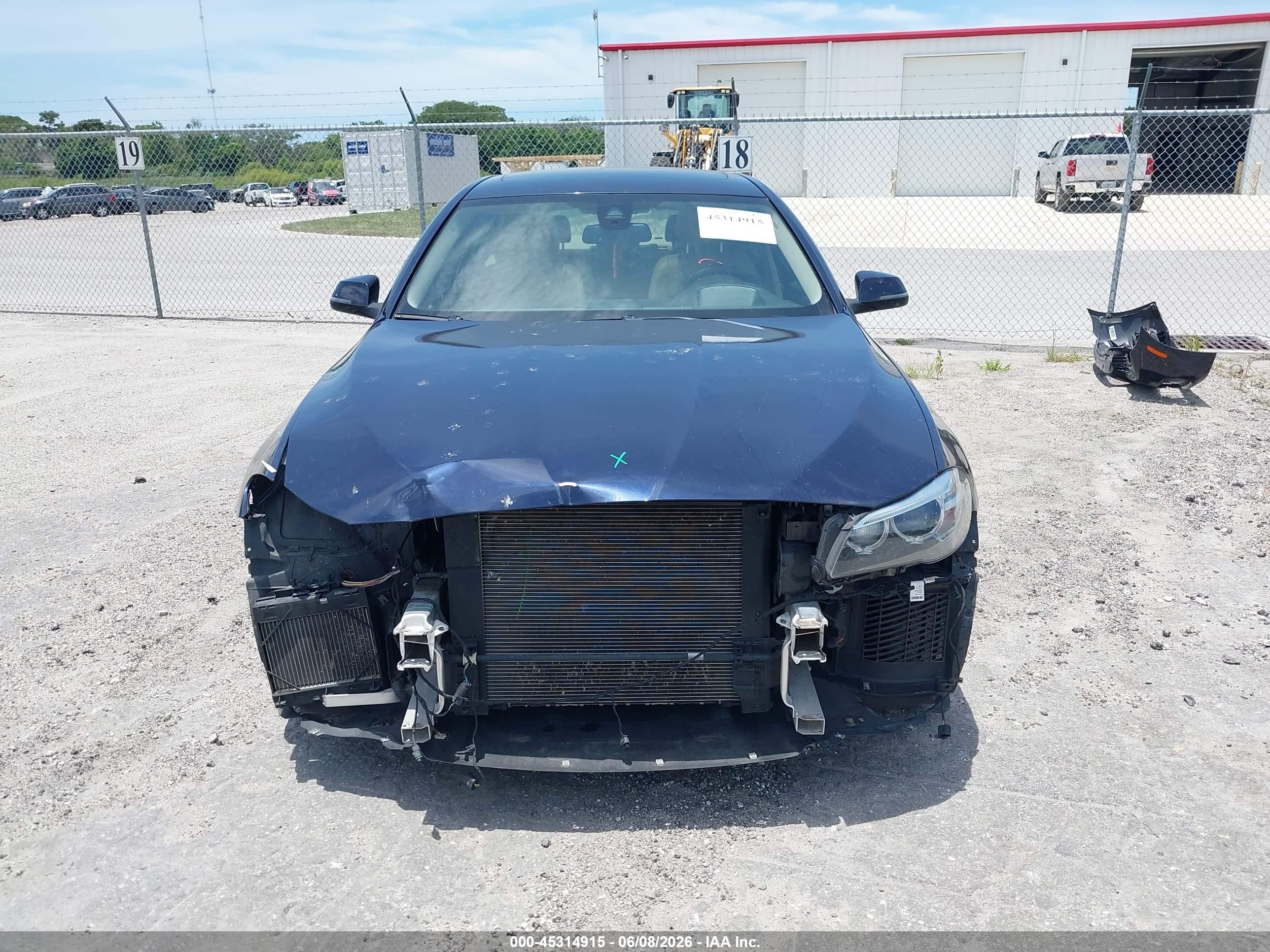 2015 Bmw 528i   Dark Blue vin: WBA5A5C59FD517822