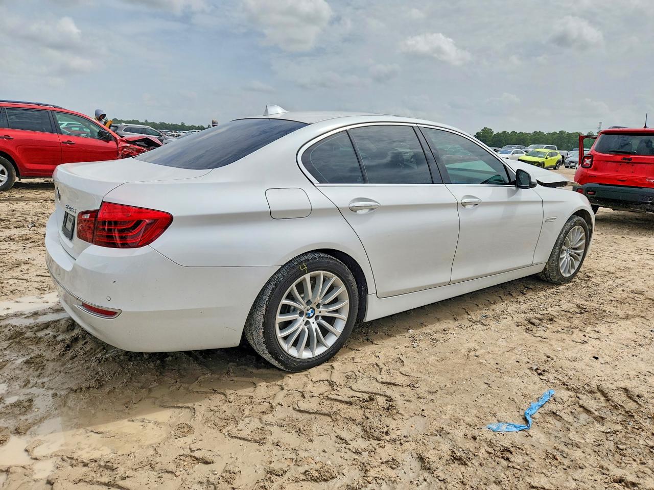 2015 Bmw 528 I White vin: WBA5A5C59FD519778
