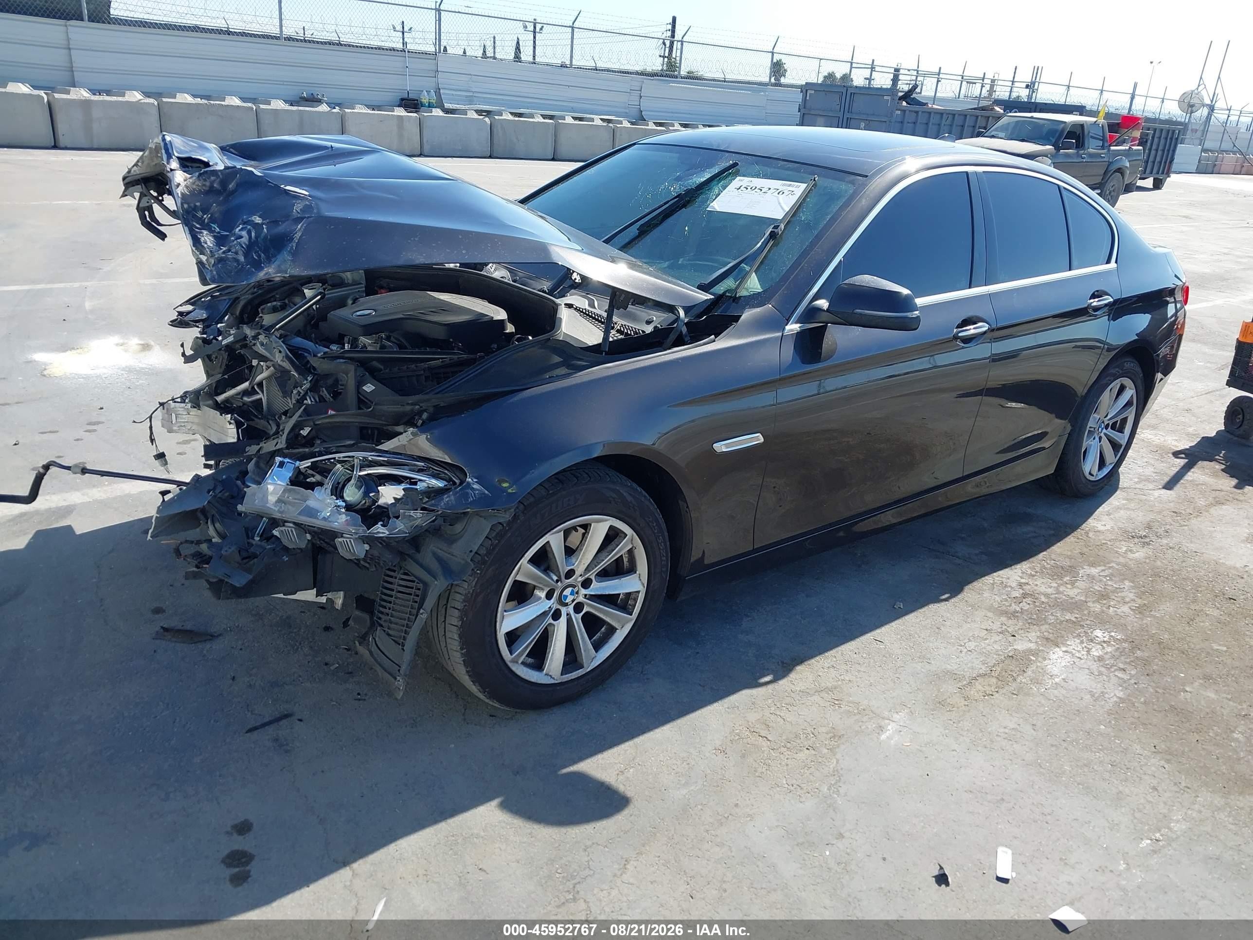 2015 Bmw 528i   Black vin: WBA5A5C59FD521465
