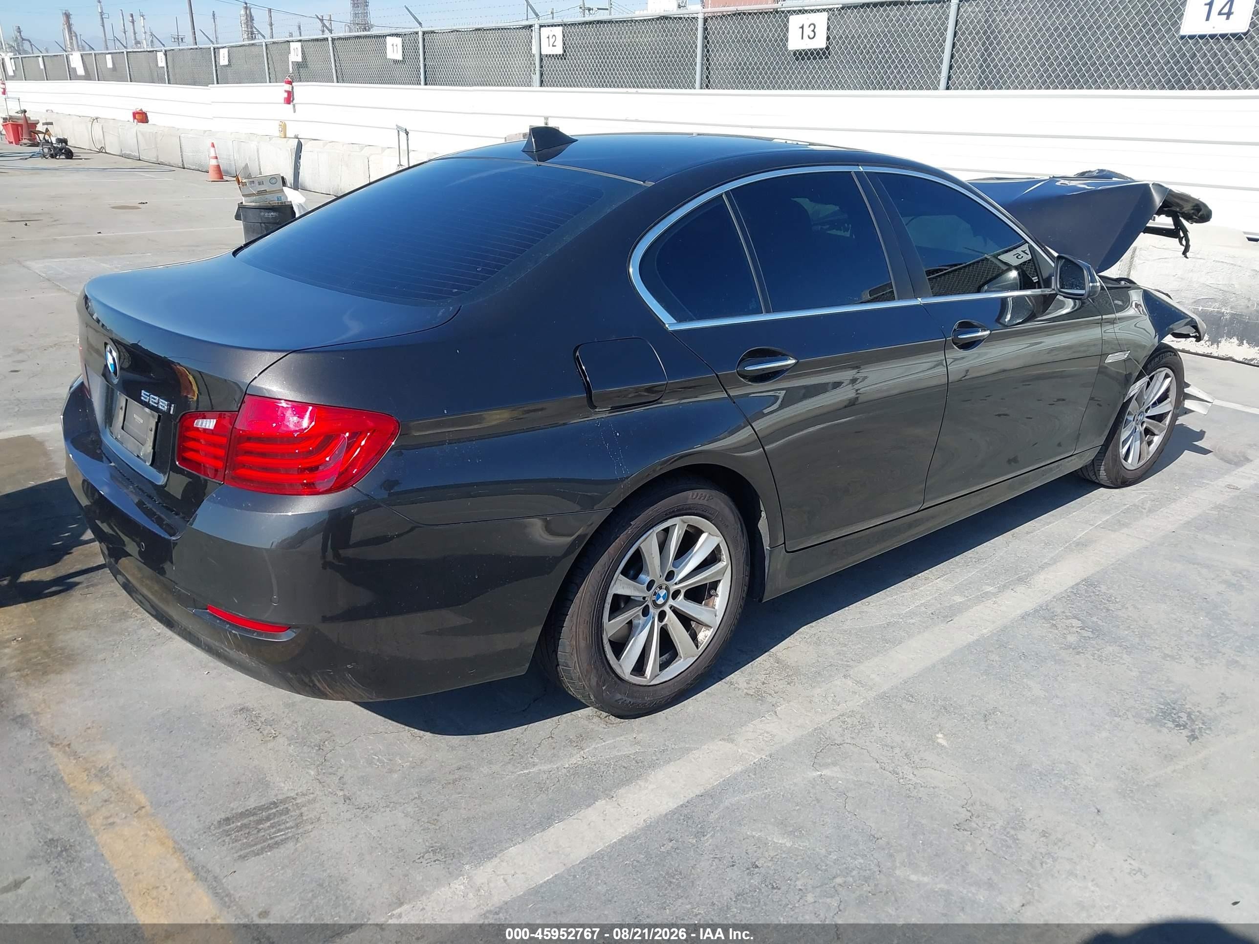 2015 Bmw 528i   Black vin: WBA5A5C59FD521465